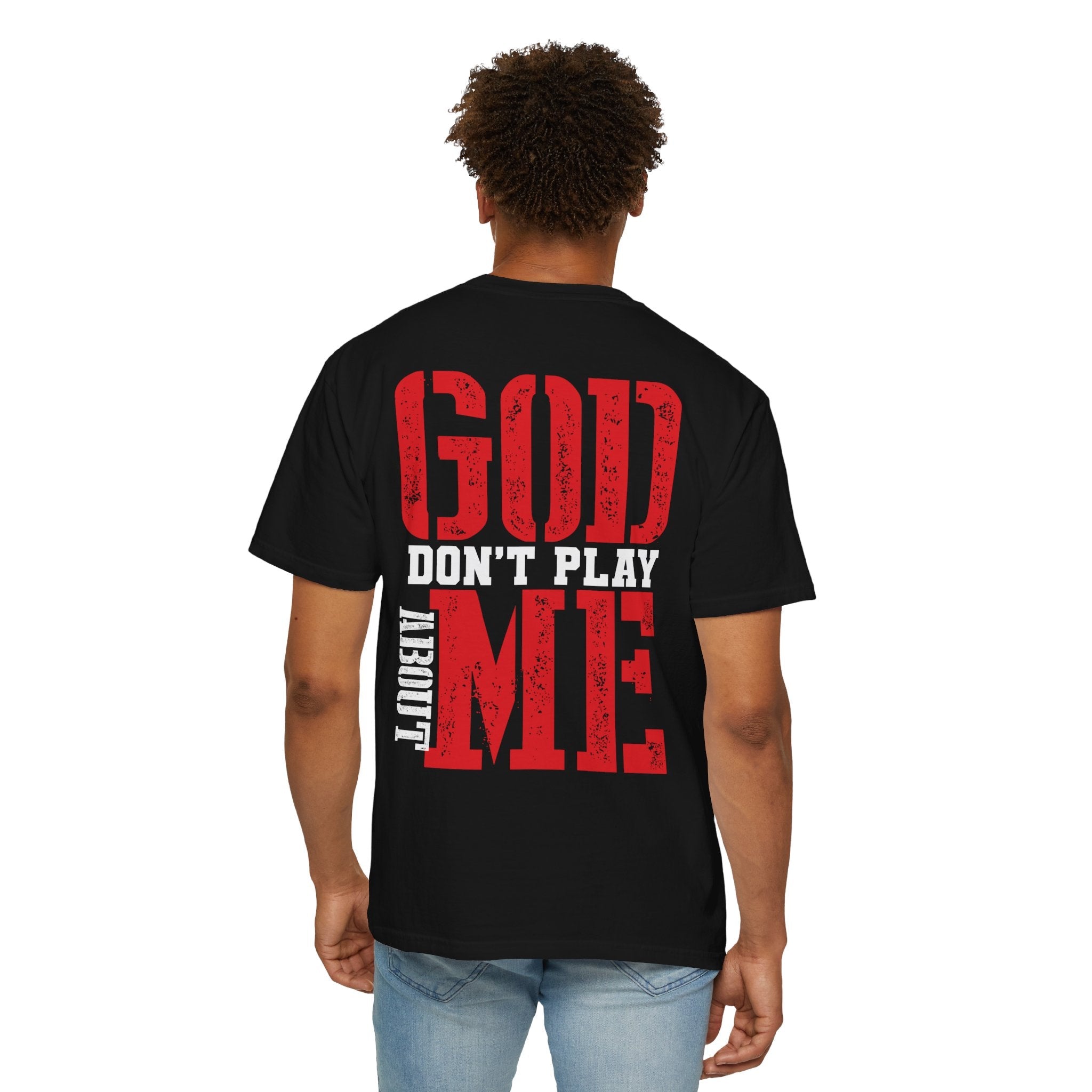God Me T-Shirt — Distressed Bold Faith Graphic Tee - Grace & Grit Boutique