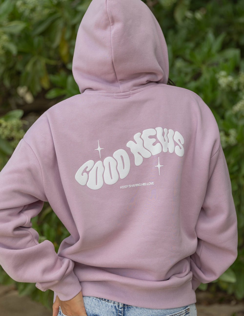 Good News Pink Unisex Hoodie - Grace & Grit Boutique