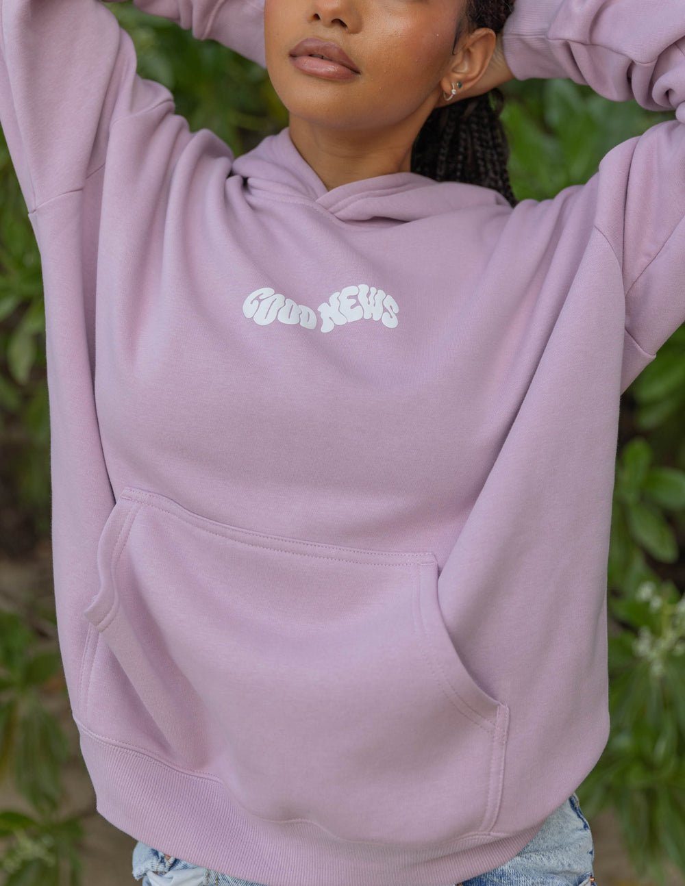 Good News Pink Unisex Hoodie - Grace & Grit Boutique