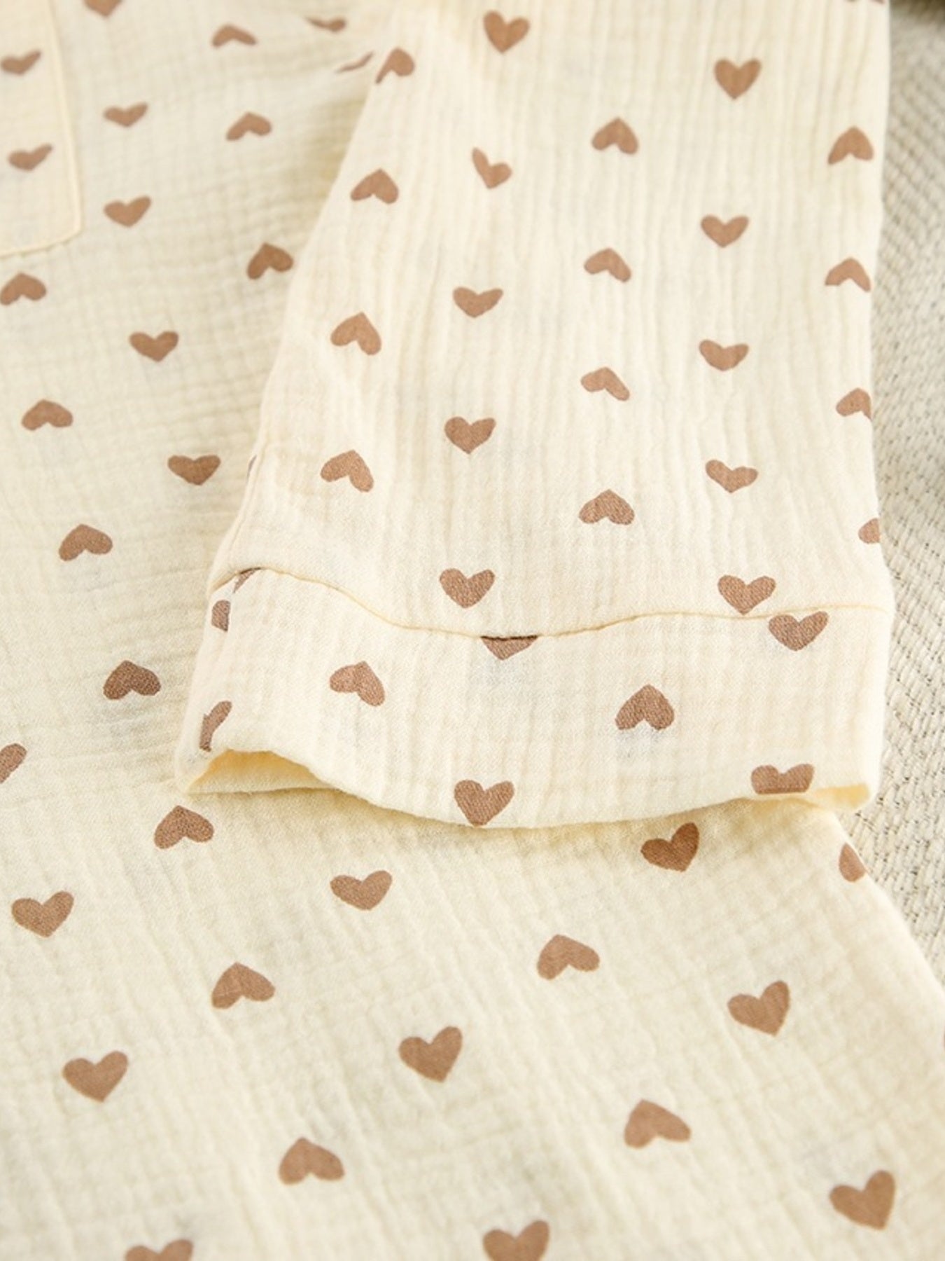 Heart Print Three - Piece Lounge Set - Grace & Grit Boutique