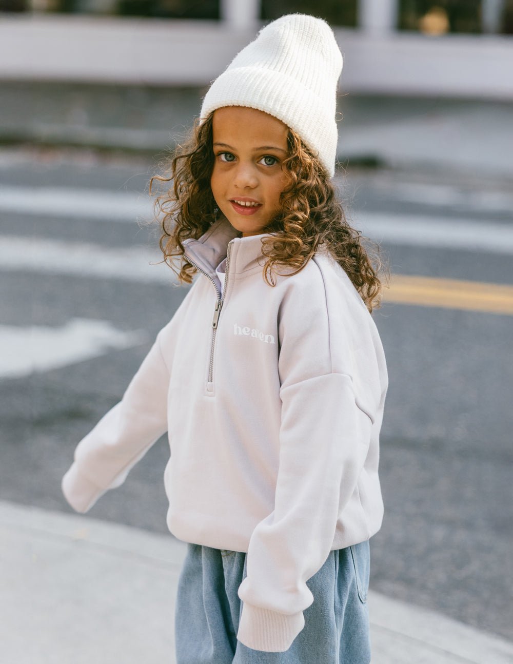Heaven Kids Half - Zip - Grace & Grit Boutique