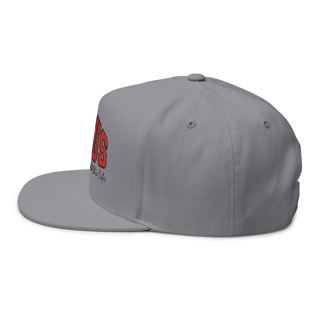 Jesus Embroidered Flat Bill Cap — Faith Snapback Hat - Grace & Grit Boutique