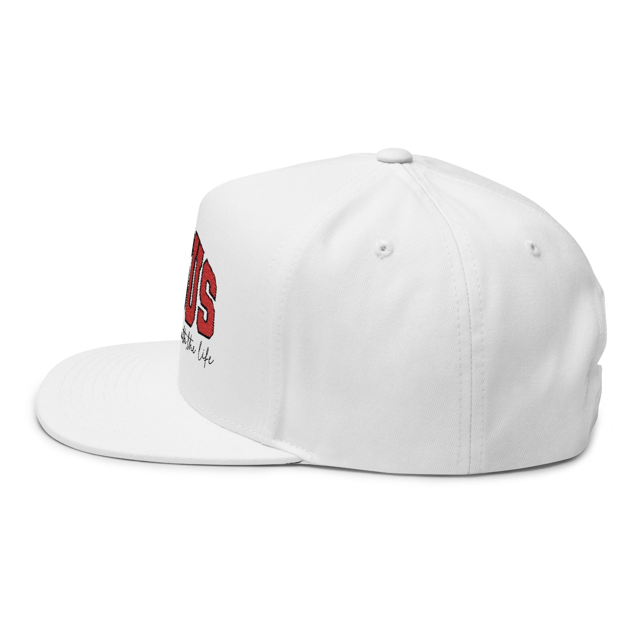 Jesus Embroidered Flat Bill Cap — Faith Snapback Hat - Grace & Grit Boutique
