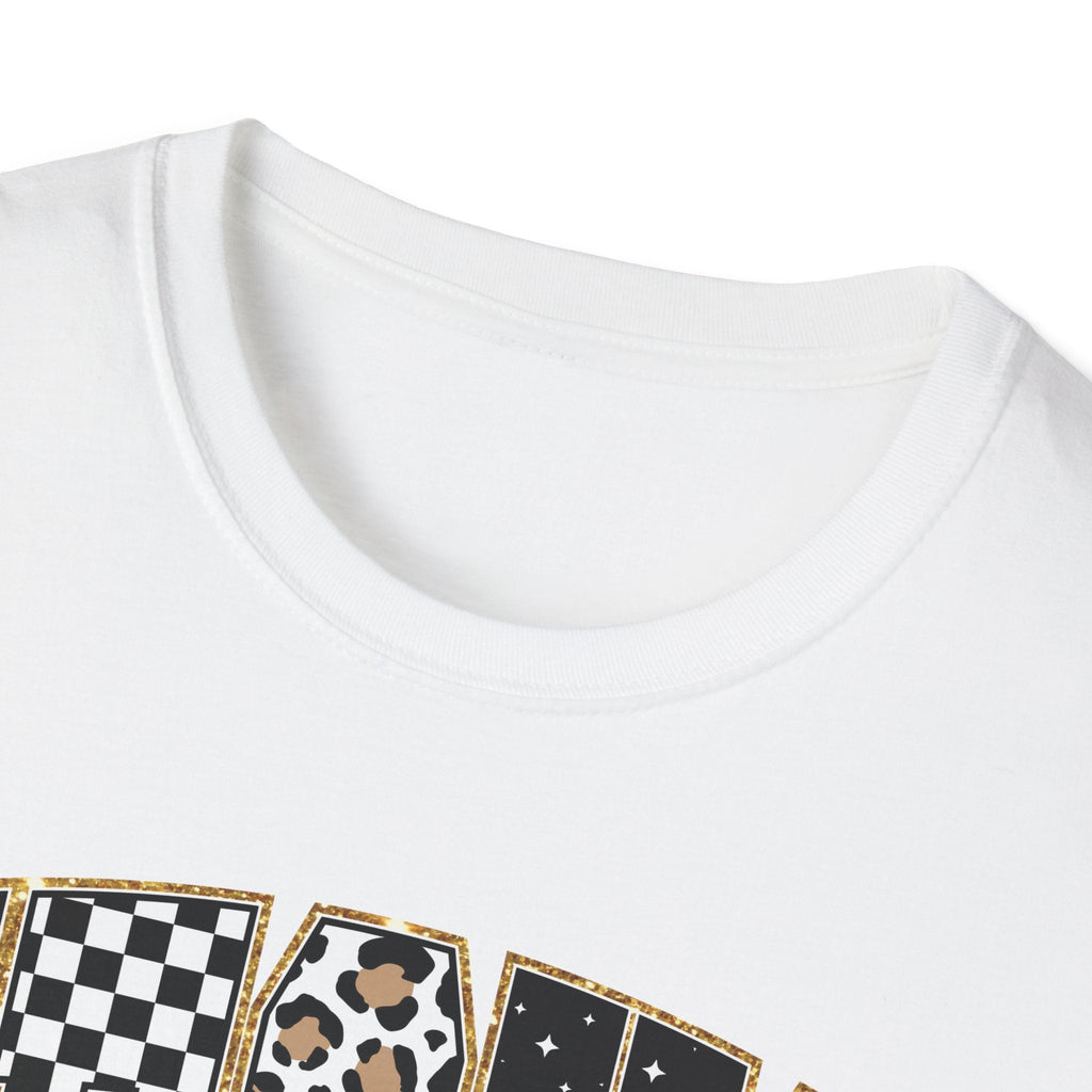 Jesus Graphic T-Shirt | Leopard & Checkerboard Faith Design - Grace & Grit Boutique