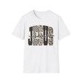 Jesus Graphic T-Shirt | Leopard & Checkerboard Faith Design - Grace & Grit Boutique