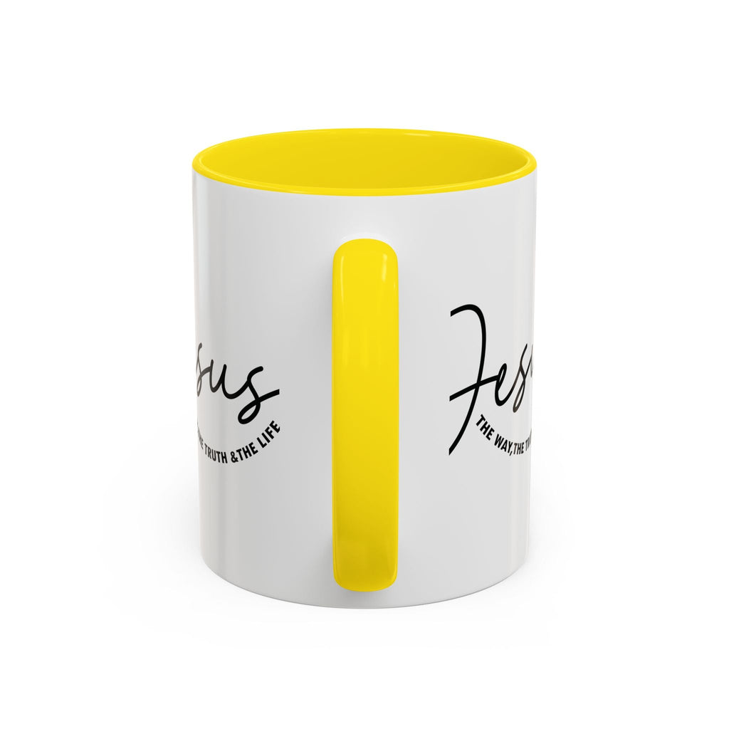 Jesus Is The Way Accent Coffee Mug — Faith Scripture Ceramic (11/15 oz) - Grace & Grit Boutique