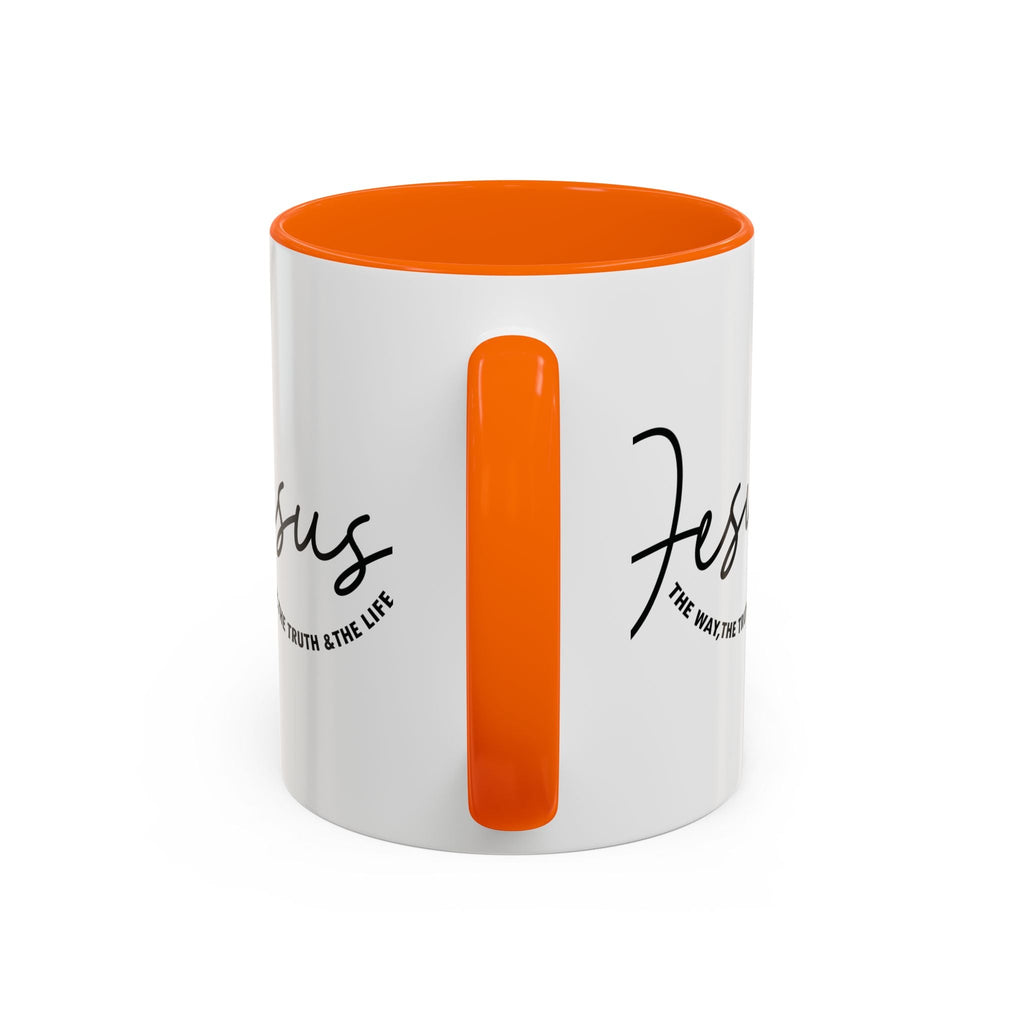 Jesus Is The Way Accent Coffee Mug — Faith Scripture Ceramic (11/15 oz) - Grace & Grit Boutique