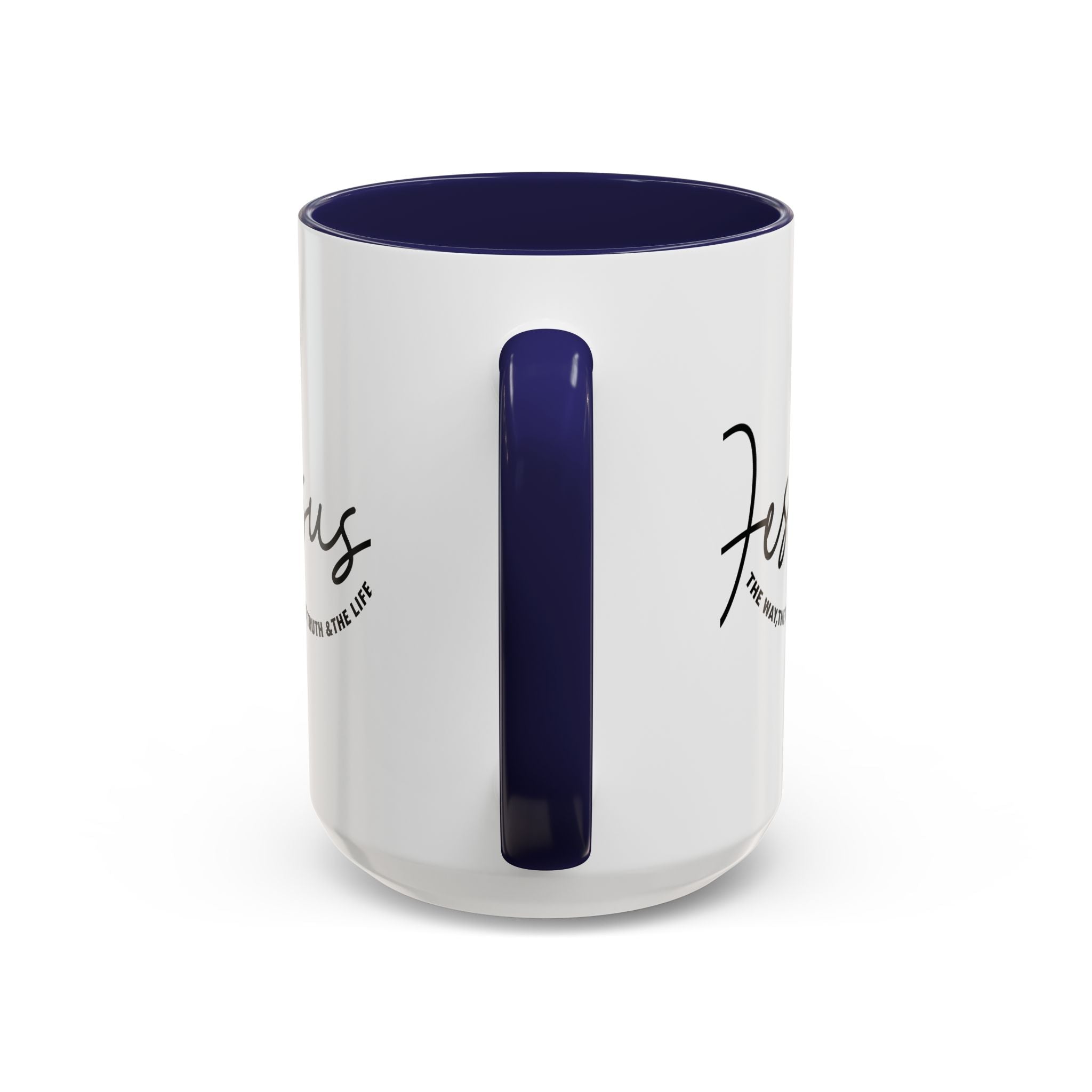 Jesus Is The Way Accent Coffee Mug — Faith Scripture Ceramic (11/15 oz) - Grace & Grit Boutique