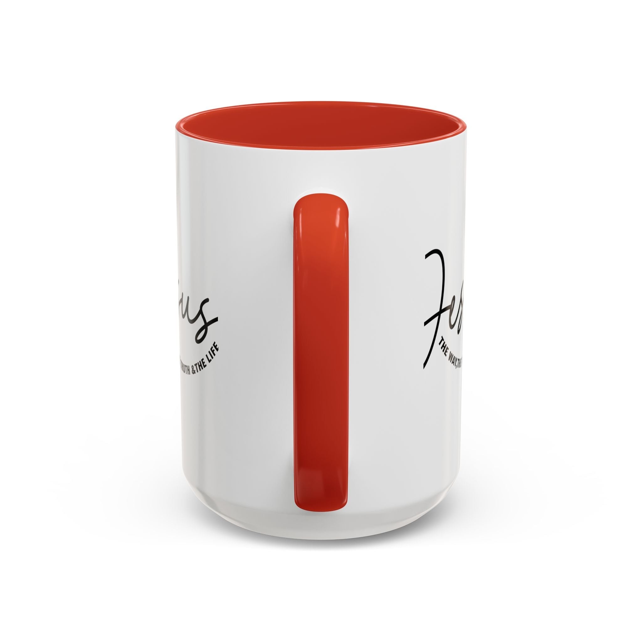 Jesus Is The Way Accent Coffee Mug — Faith Scripture Ceramic (11/15 oz) - Grace & Grit Boutique