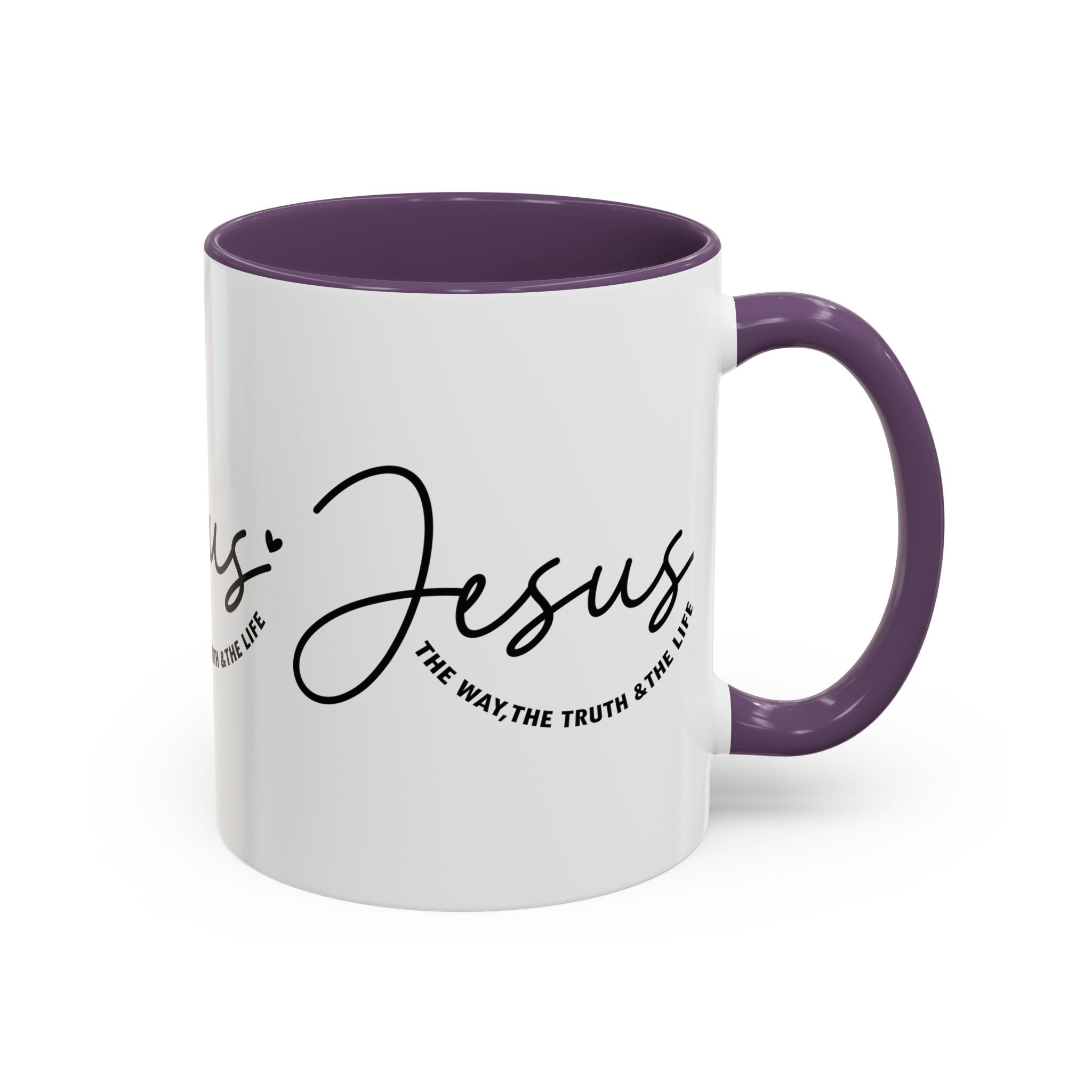 Jesus Is The Way Accent Coffee Mug — Faith Scripture Ceramic (11/15 oz) - Grace & Grit Boutique