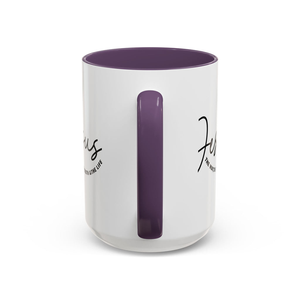 Jesus Is The Way Accent Coffee Mug — Faith Scripture Ceramic (11/15 oz) - Grace & Grit Boutique