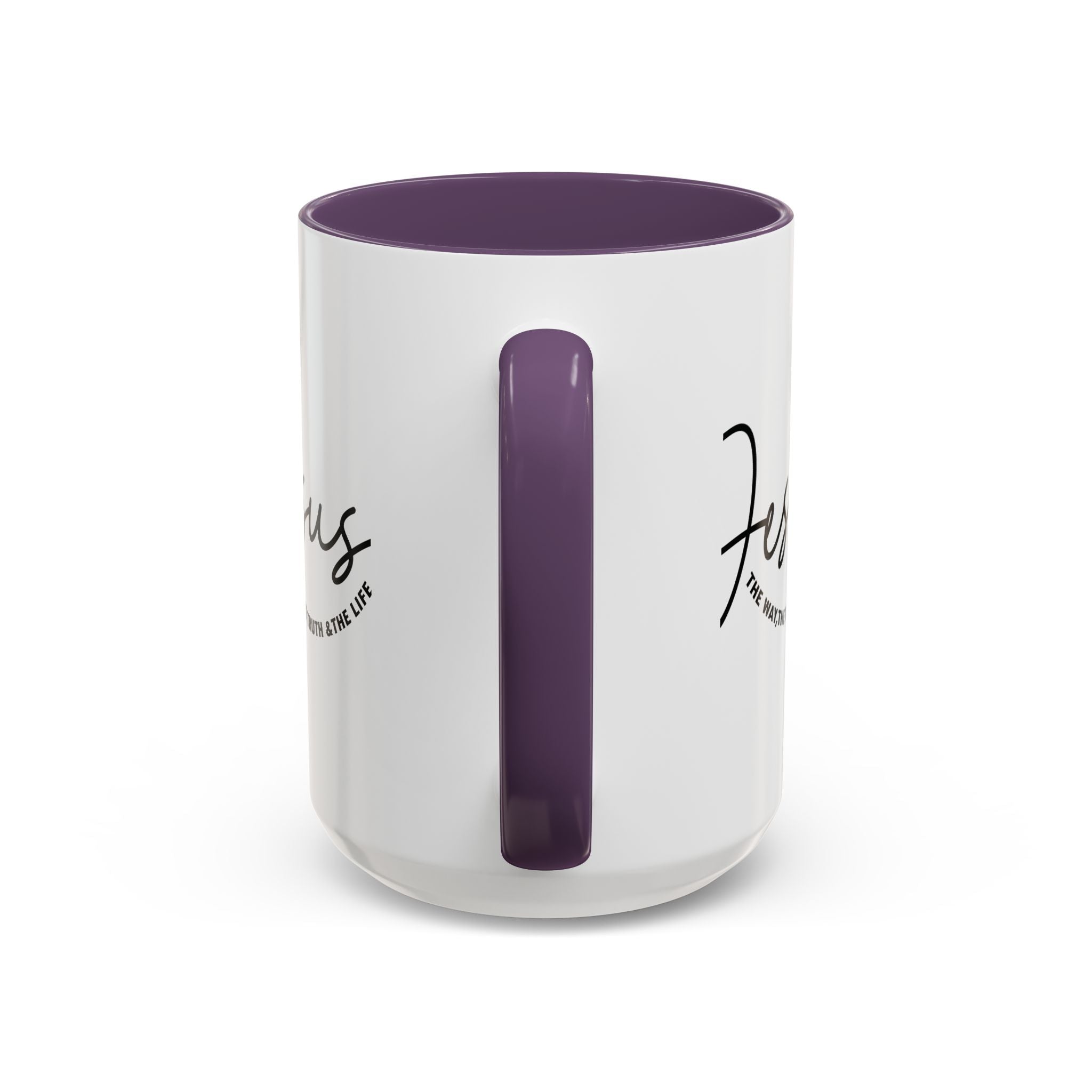 Jesus Is The Way Accent Coffee Mug — Faith Scripture Ceramic (11/15 oz) - Grace & Grit Boutique