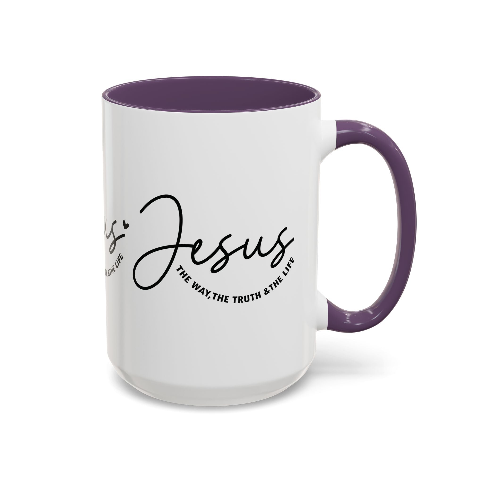 Jesus Is The Way Accent Coffee Mug — Faith Scripture Ceramic (11/15 oz) - Grace & Grit Boutique