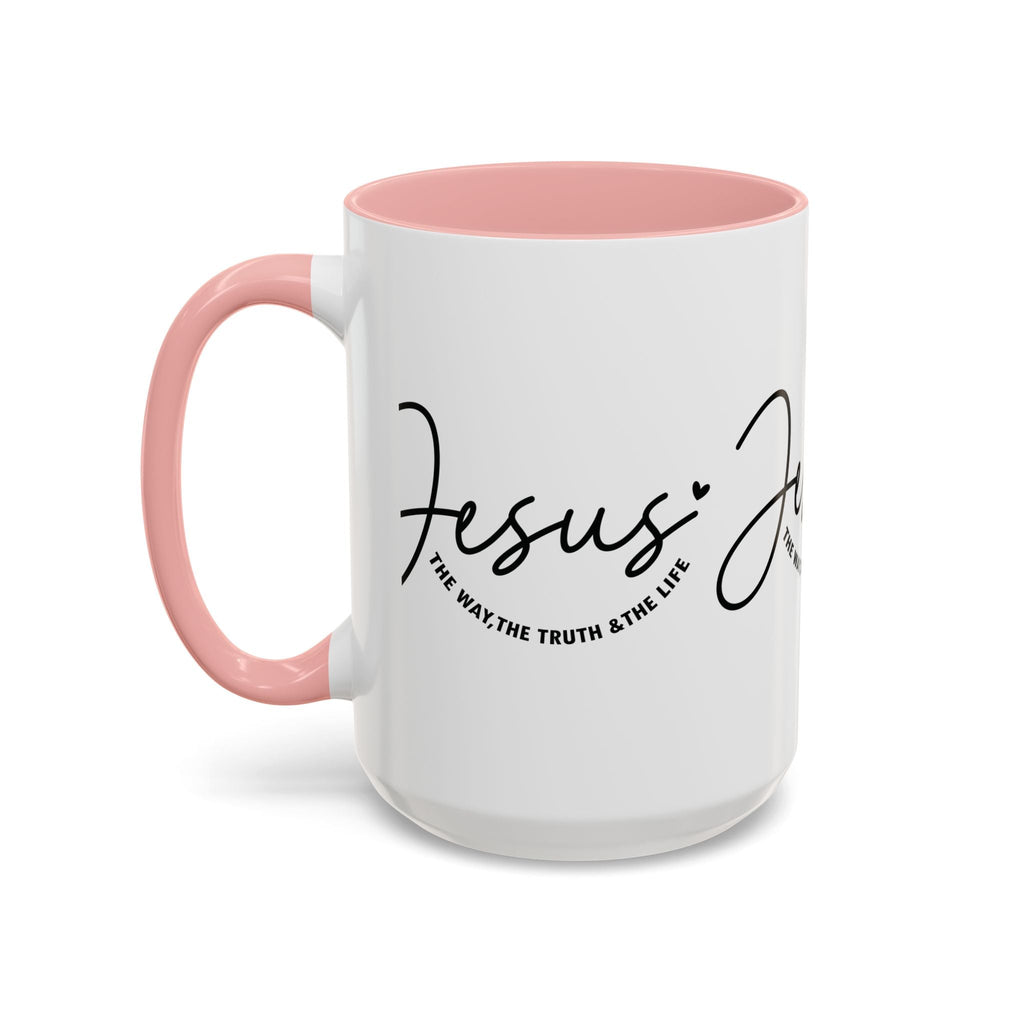 Jesus Is The Way Accent Coffee Mug — Faith Scripture Ceramic (11/15 oz) - Grace & Grit Boutique