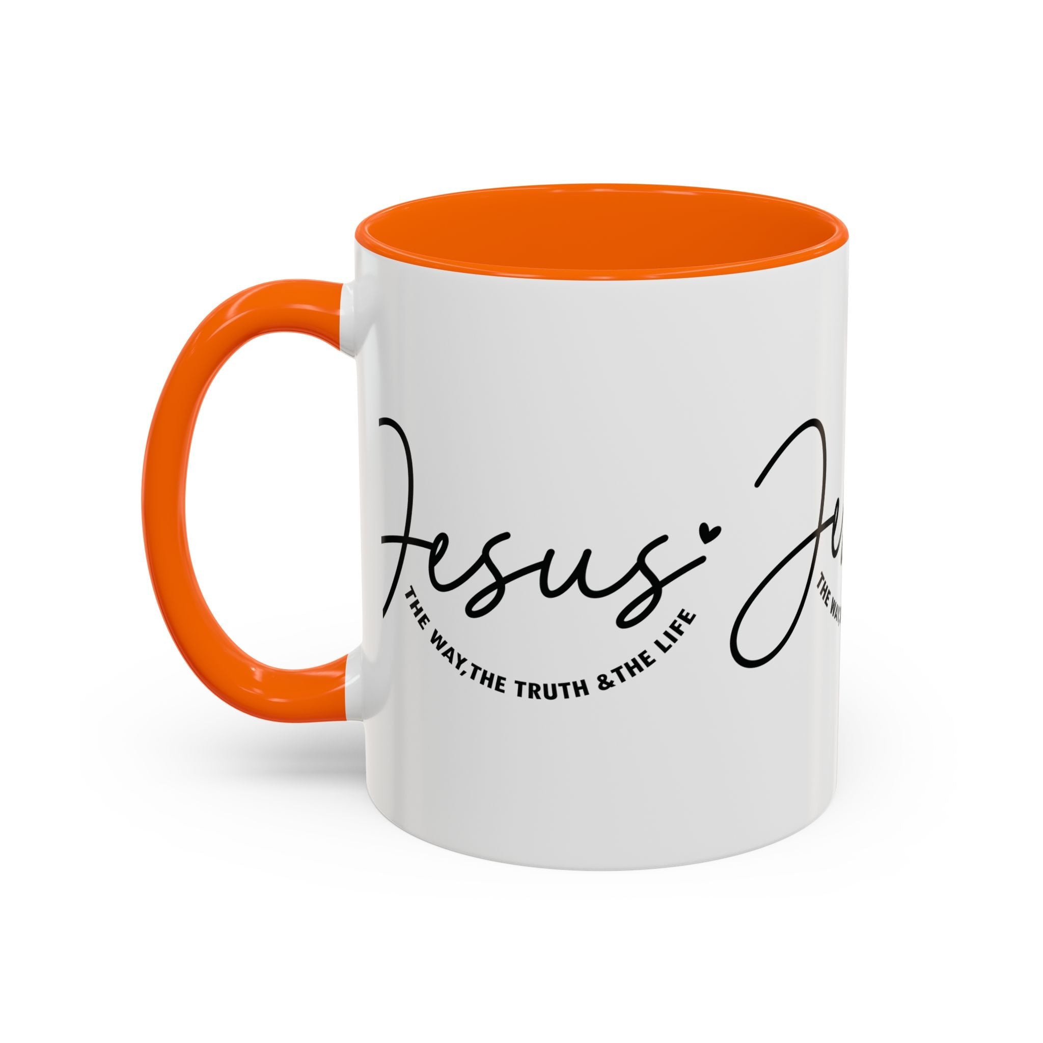 Jesus Is The Way Accent Coffee Mug — Faith Scripture Ceramic (11/15 oz) - Grace & Grit Boutique