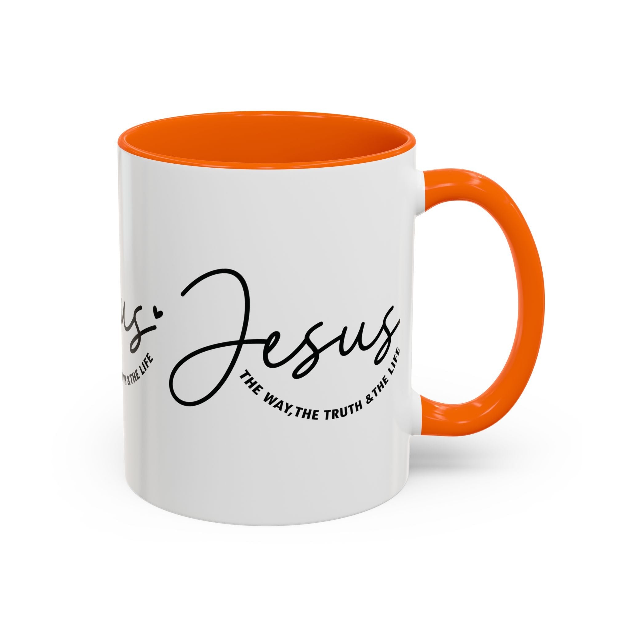 Jesus Is The Way Accent Coffee Mug — Faith Scripture Ceramic (11/15 oz) - Grace & Grit Boutique