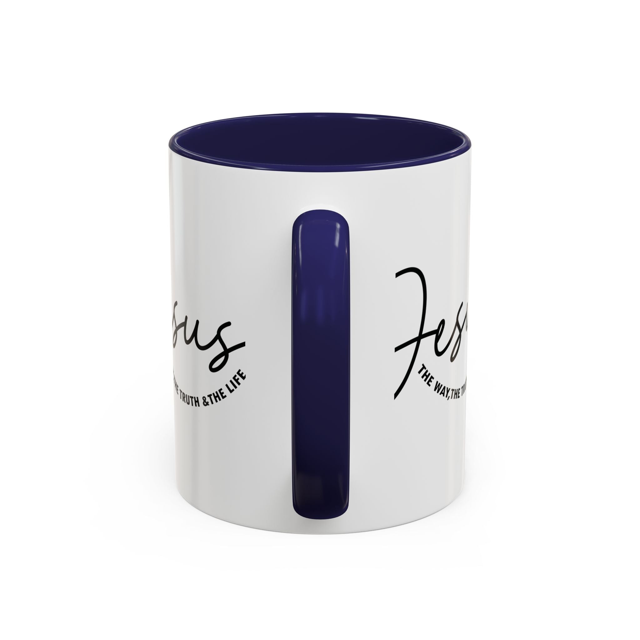 Jesus Is The Way Accent Coffee Mug — Faith Scripture Ceramic (11/15 oz) - Grace & Grit Boutique