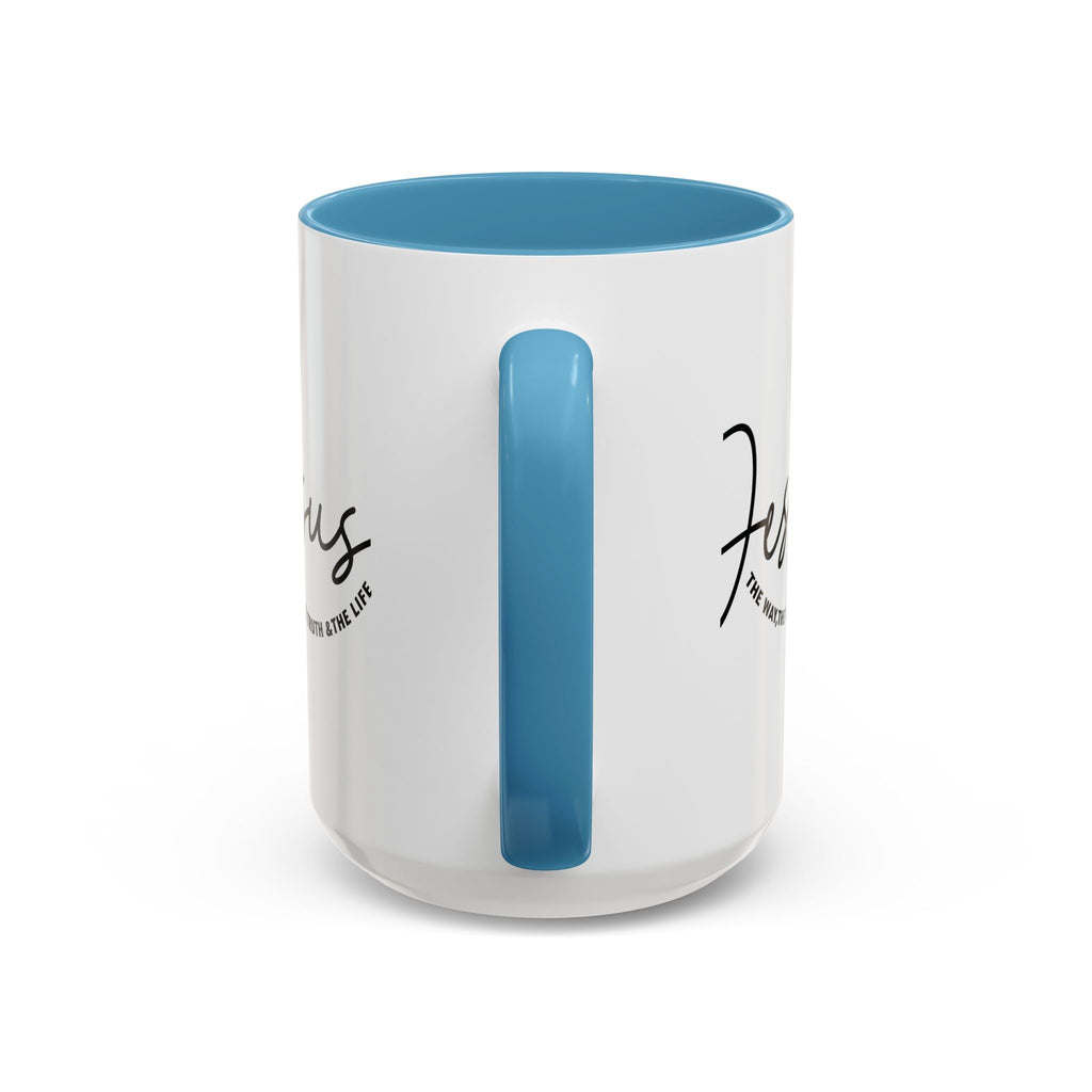 Jesus Is The Way Accent Coffee Mug — Faith Scripture Ceramic (11/15 oz) - Grace & Grit Boutique
