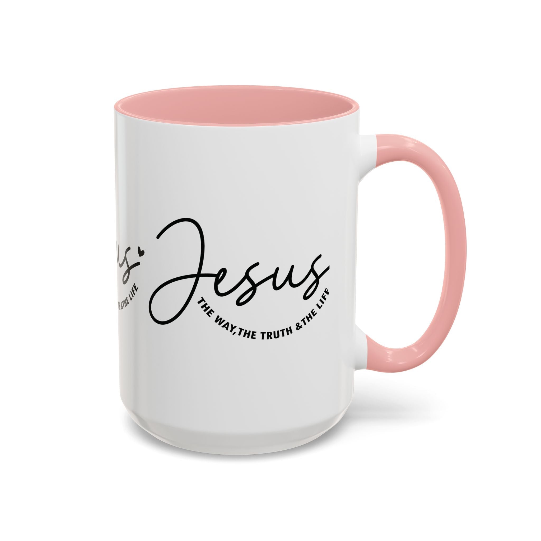 Jesus Is The Way Accent Coffee Mug — Faith Scripture Ceramic (11/15 oz) - Grace & Grit Boutique