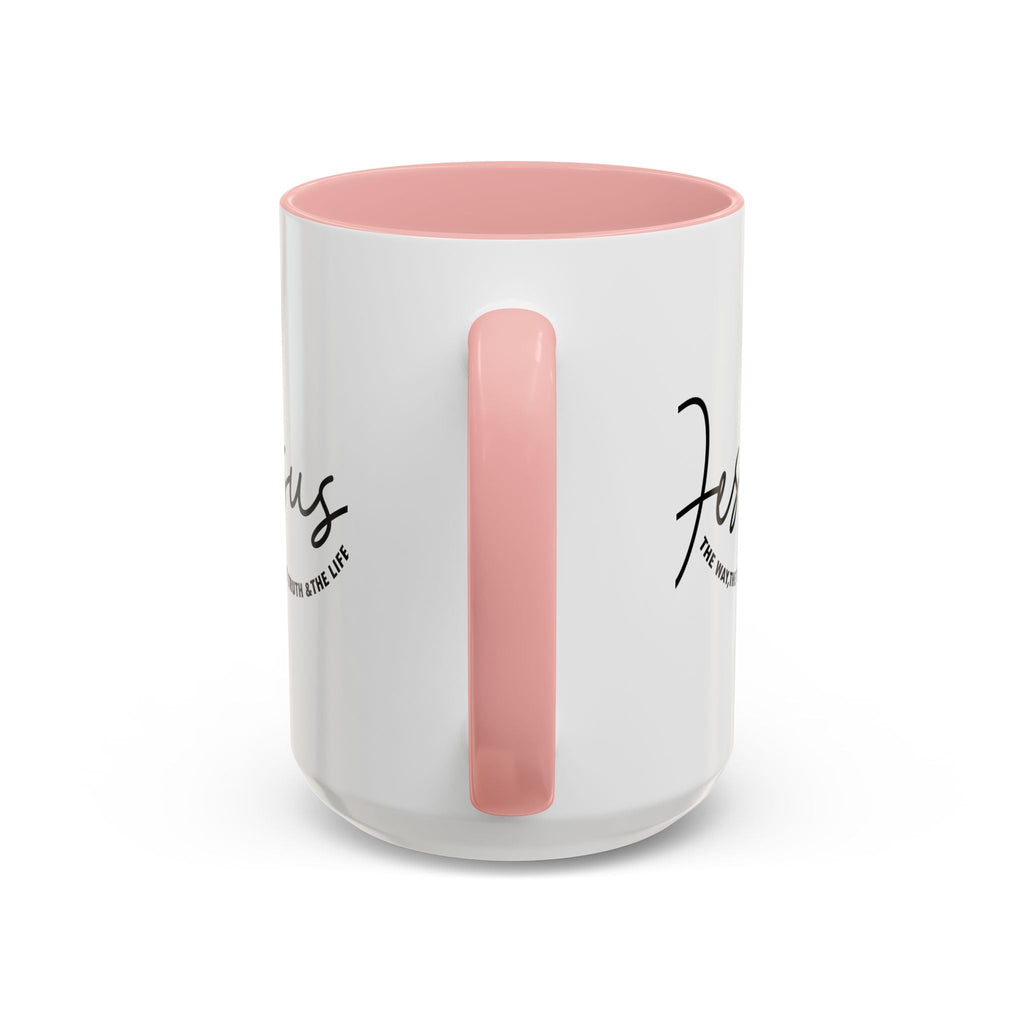 Jesus Is The Way Accent Coffee Mug — Faith Scripture Ceramic (11/15 oz) - Grace & Grit Boutique