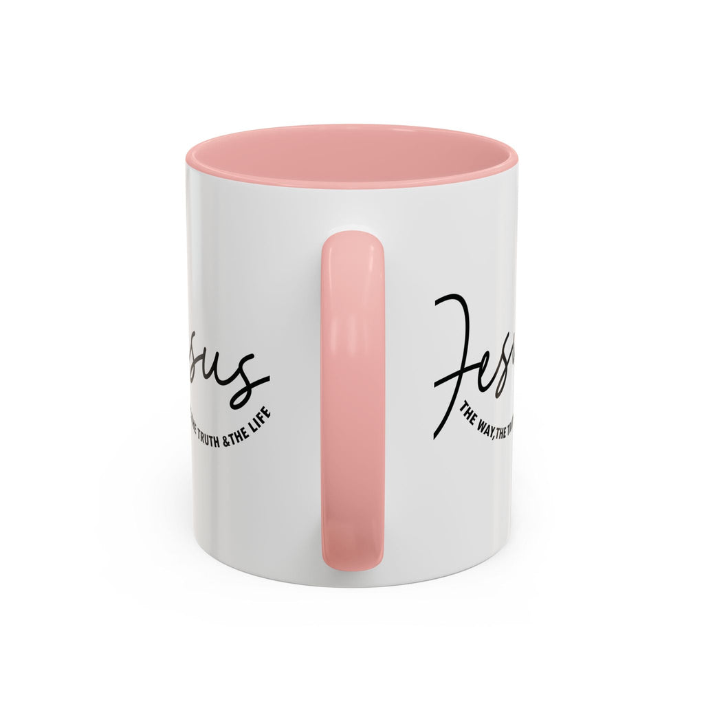 Jesus Is The Way Accent Coffee Mug — Faith Scripture Ceramic (11/15 oz) - Grace & Grit Boutique