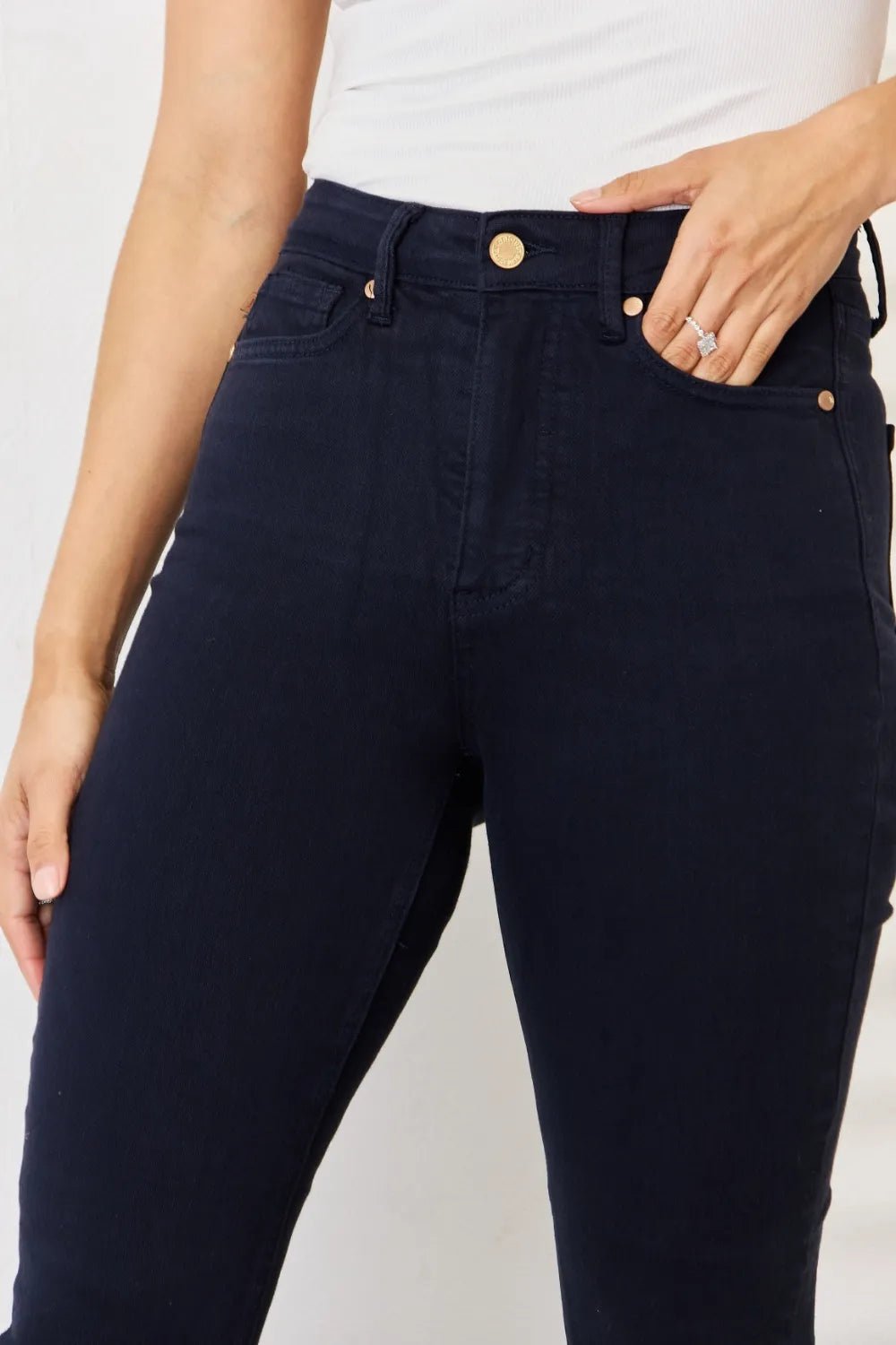 Judy Blue Full Size Garment Dyed Tummy Control Skinny Jeans - Grace & Grit Boutique