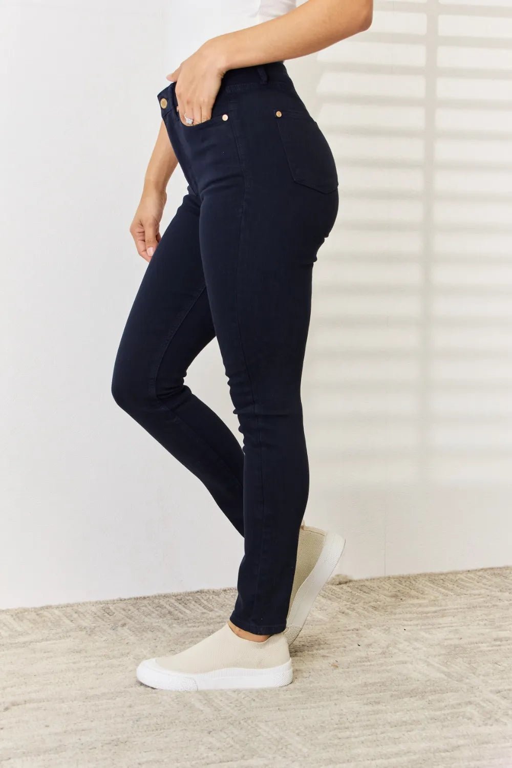 Judy Blue Full Size Garment Dyed Tummy Control Skinny Jeans - Grace & Grit Boutique