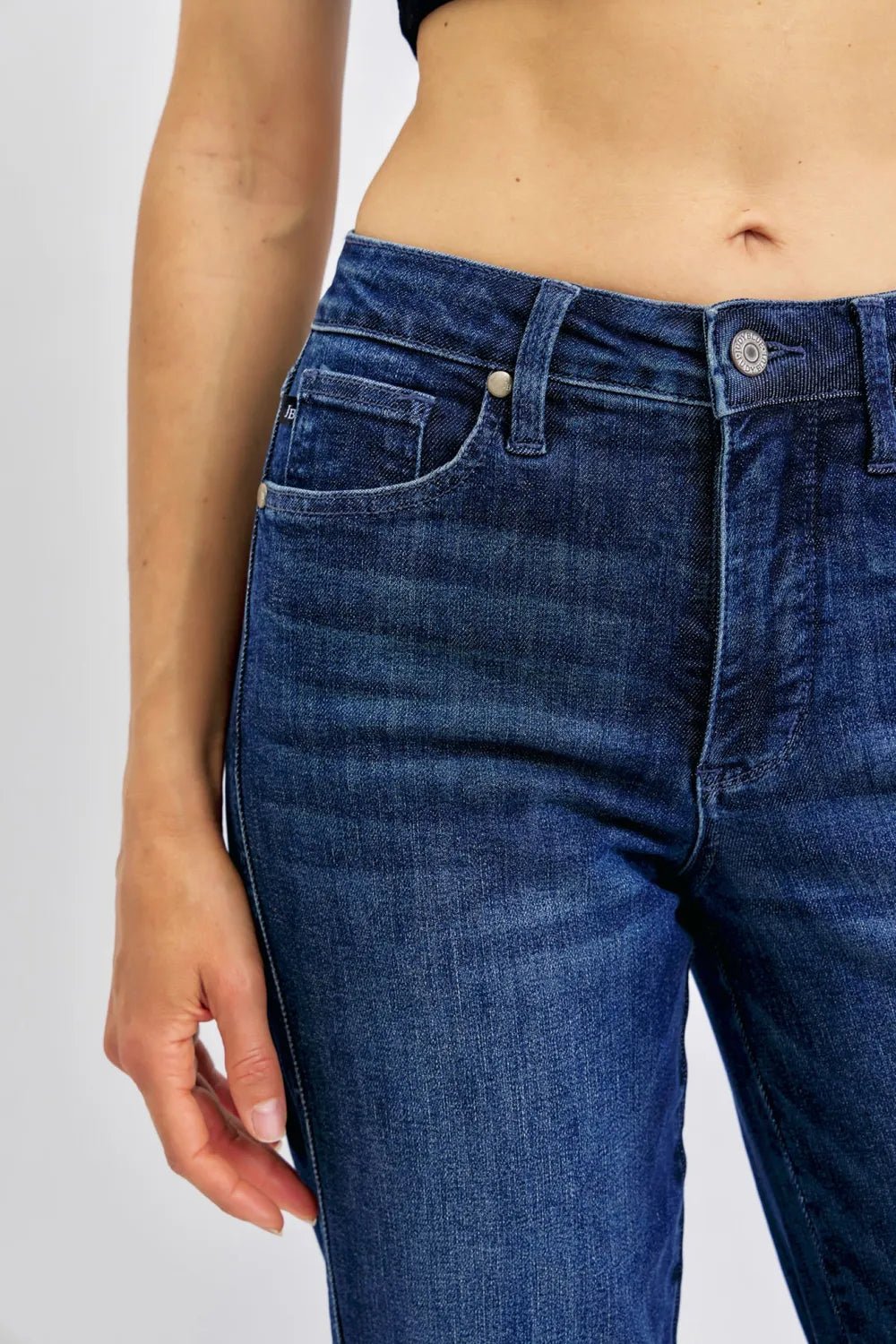 Judy Blue Full Size Tummy Control Straight Jeans Plus Size - Grace & Grit Boutique