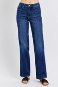 Judy Blue Full Size Tummy Control Straight Jeans Plus Size - Grace & Grit Boutique