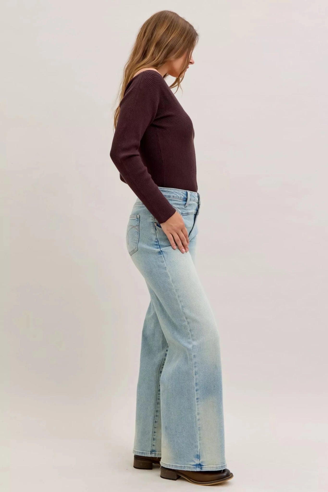 Judy Blue High Waist Column Straight Jeans - Grace & Grit Boutique