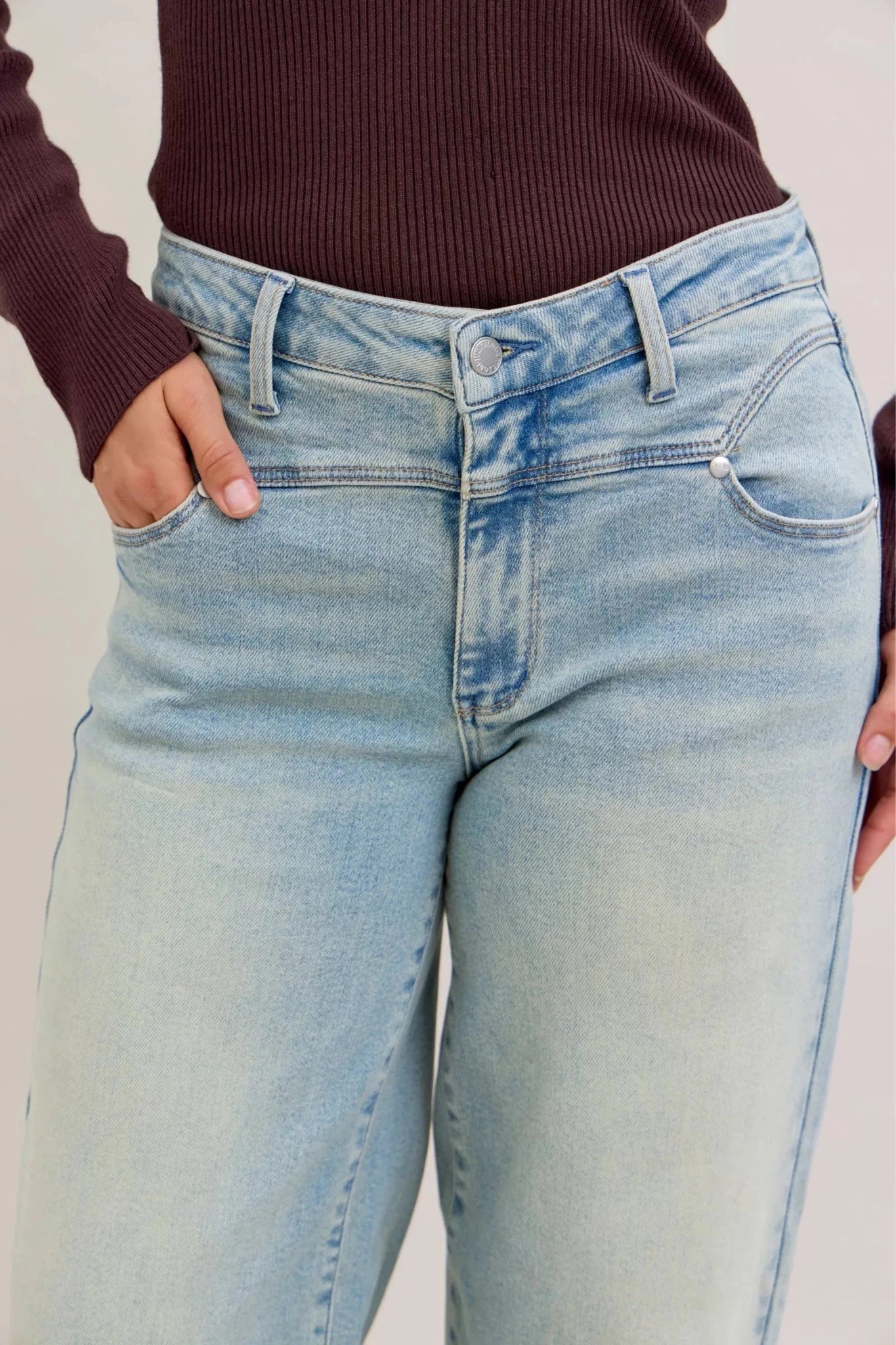 Judy Blue High Waist Column Straight Jeans - Grace & Grit Boutique
