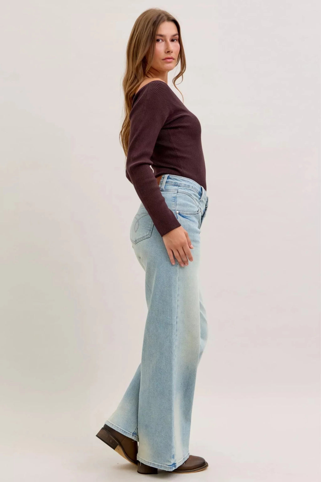 Judy Blue High Waist Column Straight Jeans - Grace & Grit Boutique