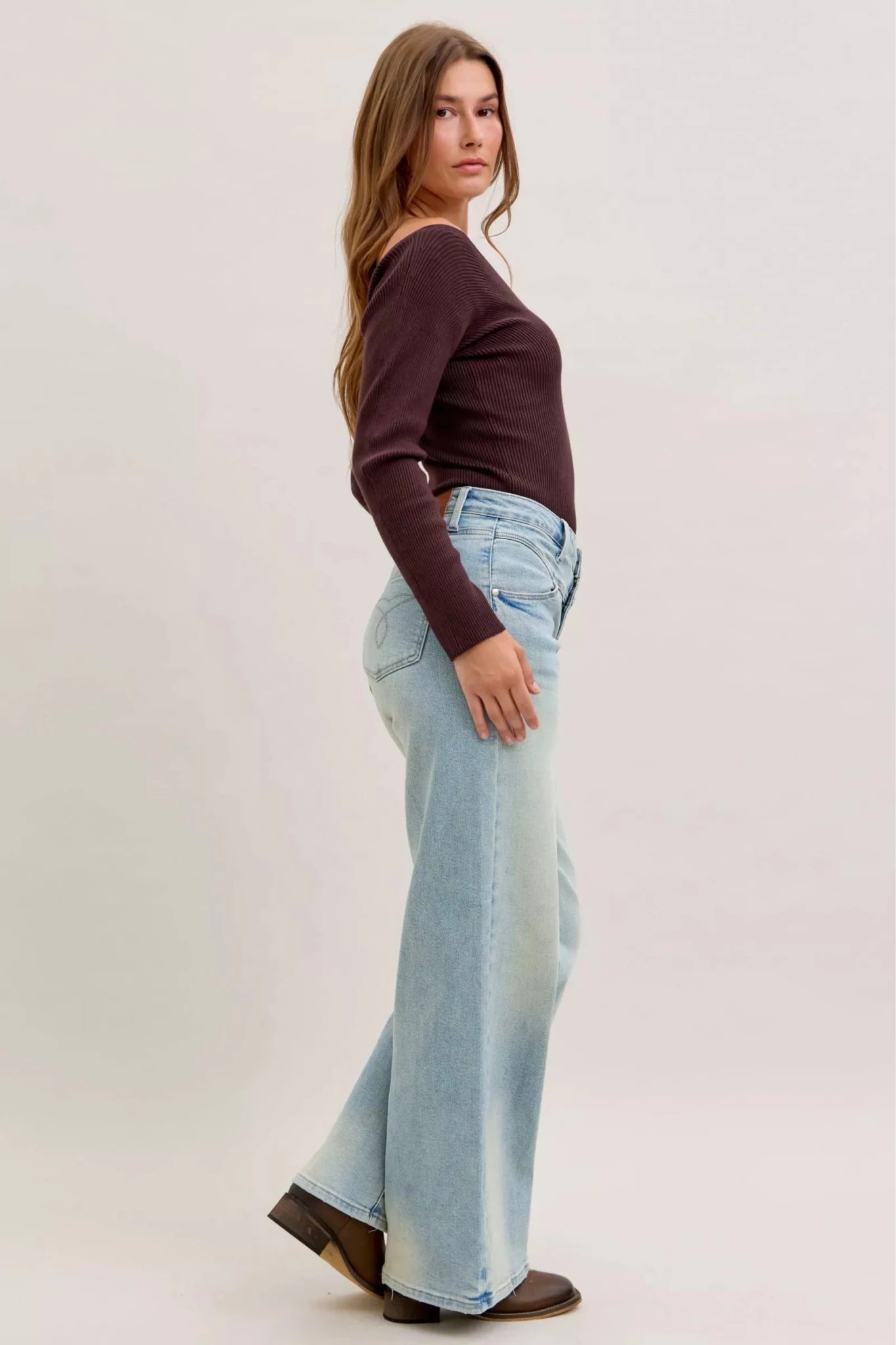 Judy Blue High Waist Column Straight Jeans - Grace & Grit Boutique