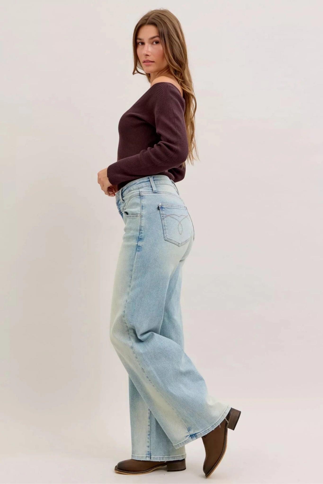 Judy Blue High Waist Column Straight Jeans - Grace & Grit Boutique