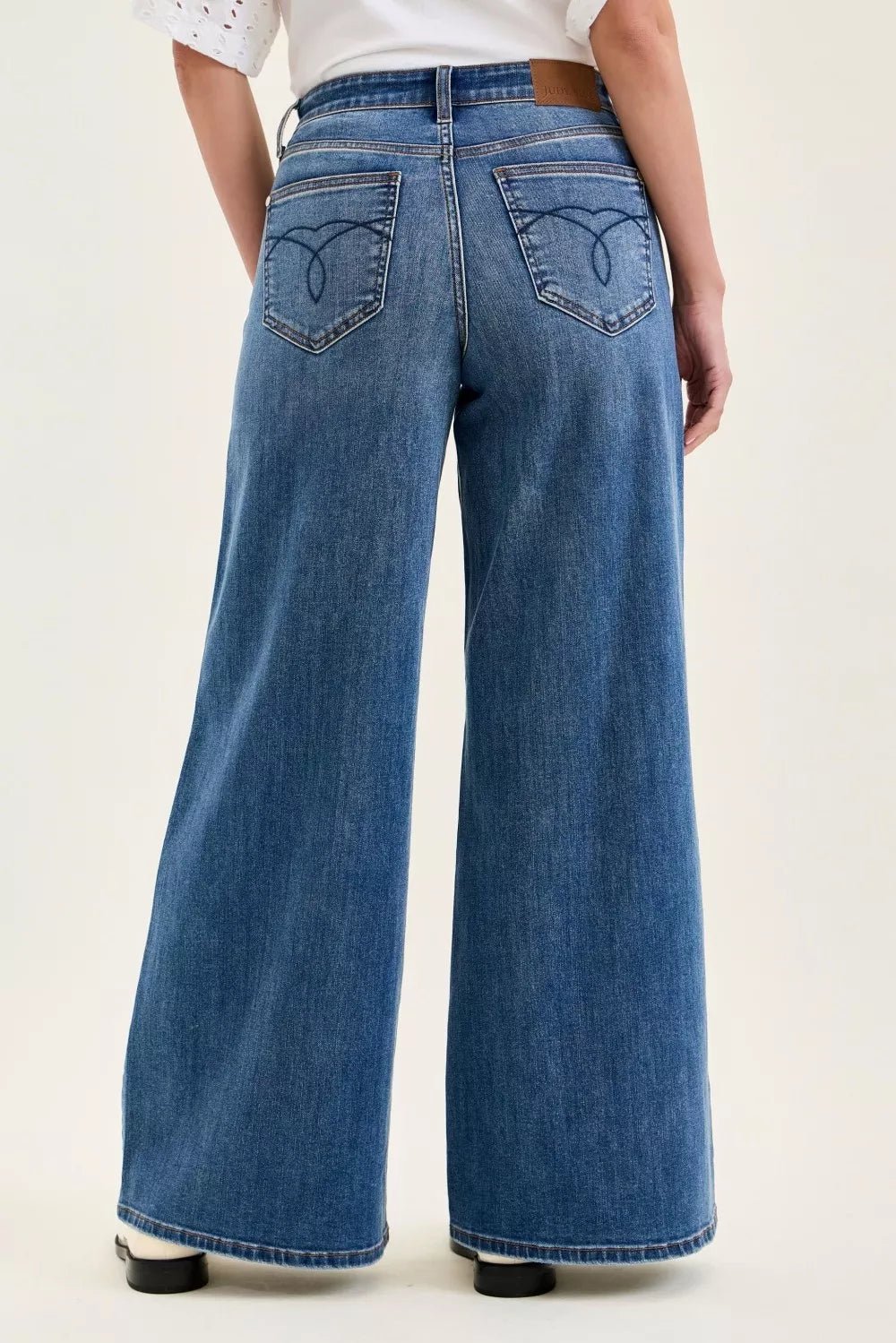 Judy Blue High Waist Palazzo Jeans - Grace & Grit Boutique