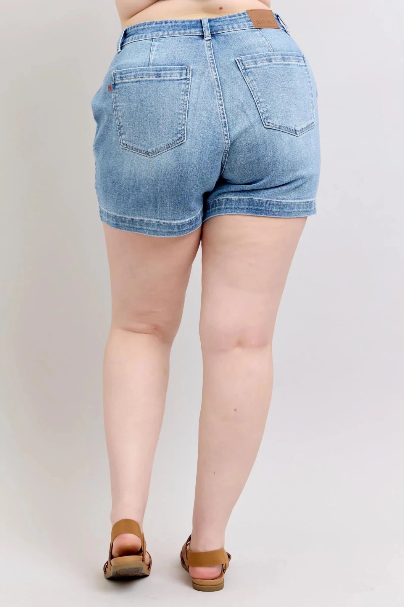 Judy Blue Plus Size High Rise Denim Shorts - Grace & Grit Boutique
