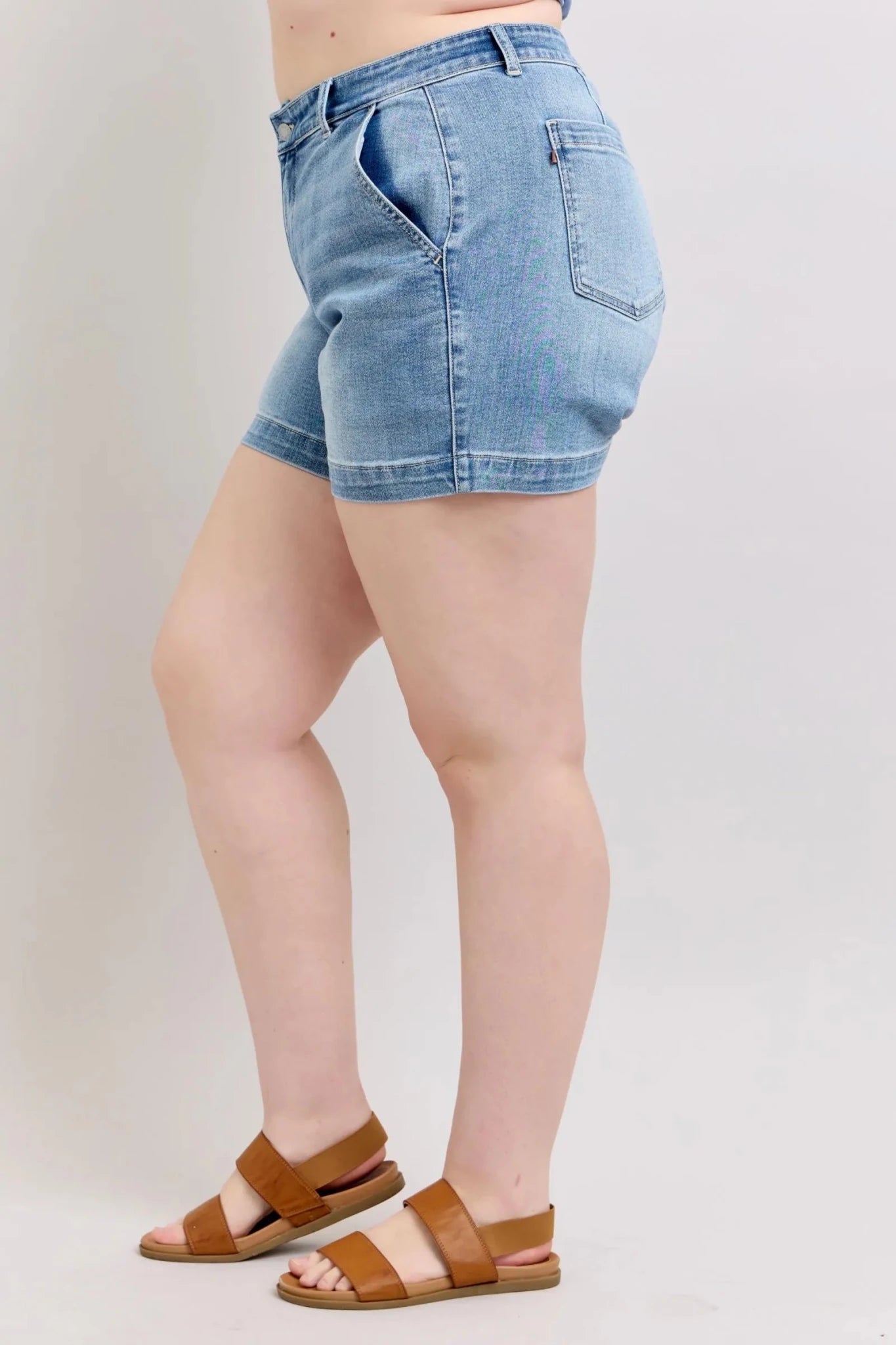 Judy Blue Plus Size High Rise Denim Shorts - Grace & Grit Boutique