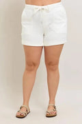 Judy Blue Plus Size High Waist Cuff Denim Shorts - Grace & Grit Boutique