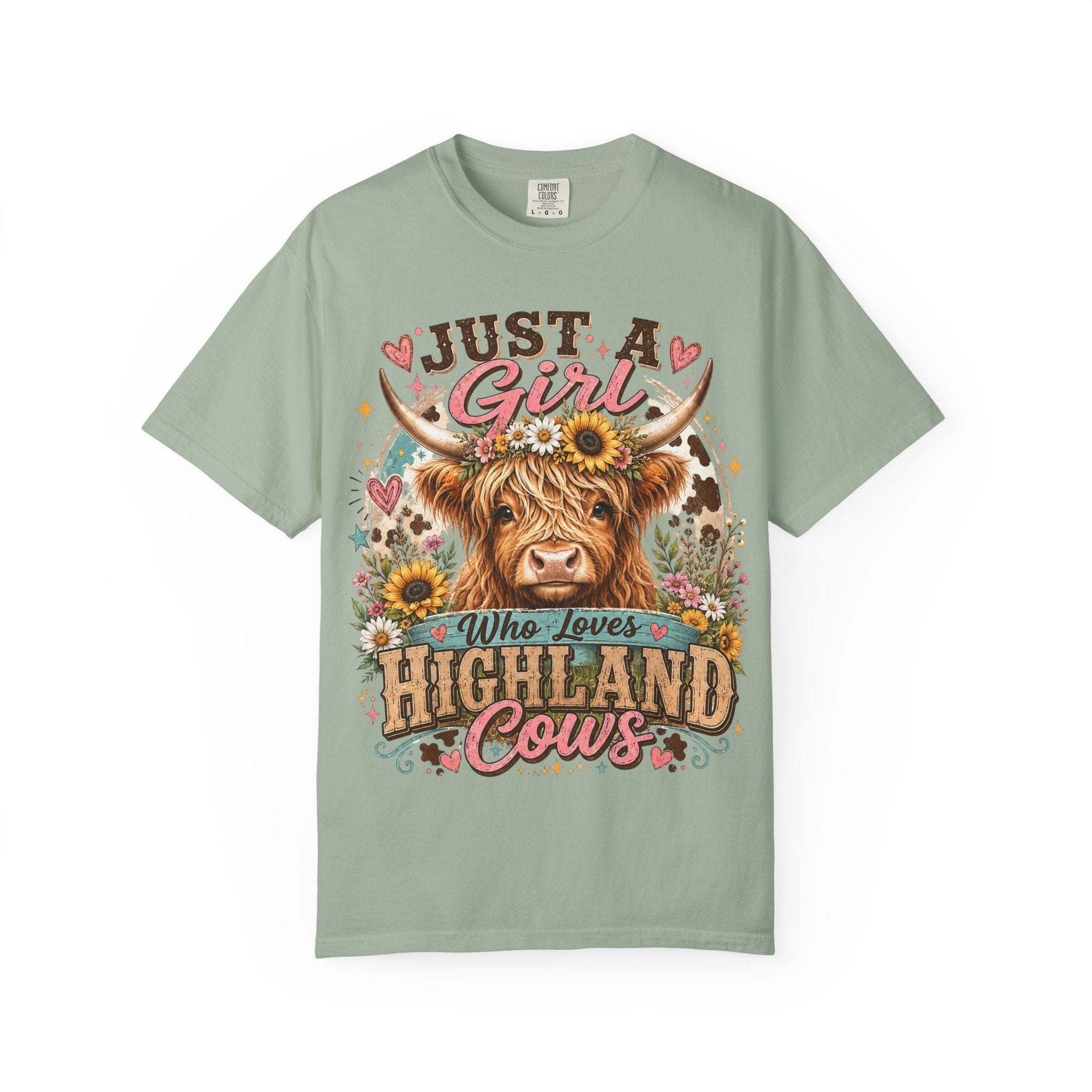 Just a Girl Who Loves Highland Cows T-Shirt - Grace & Grit Boutique