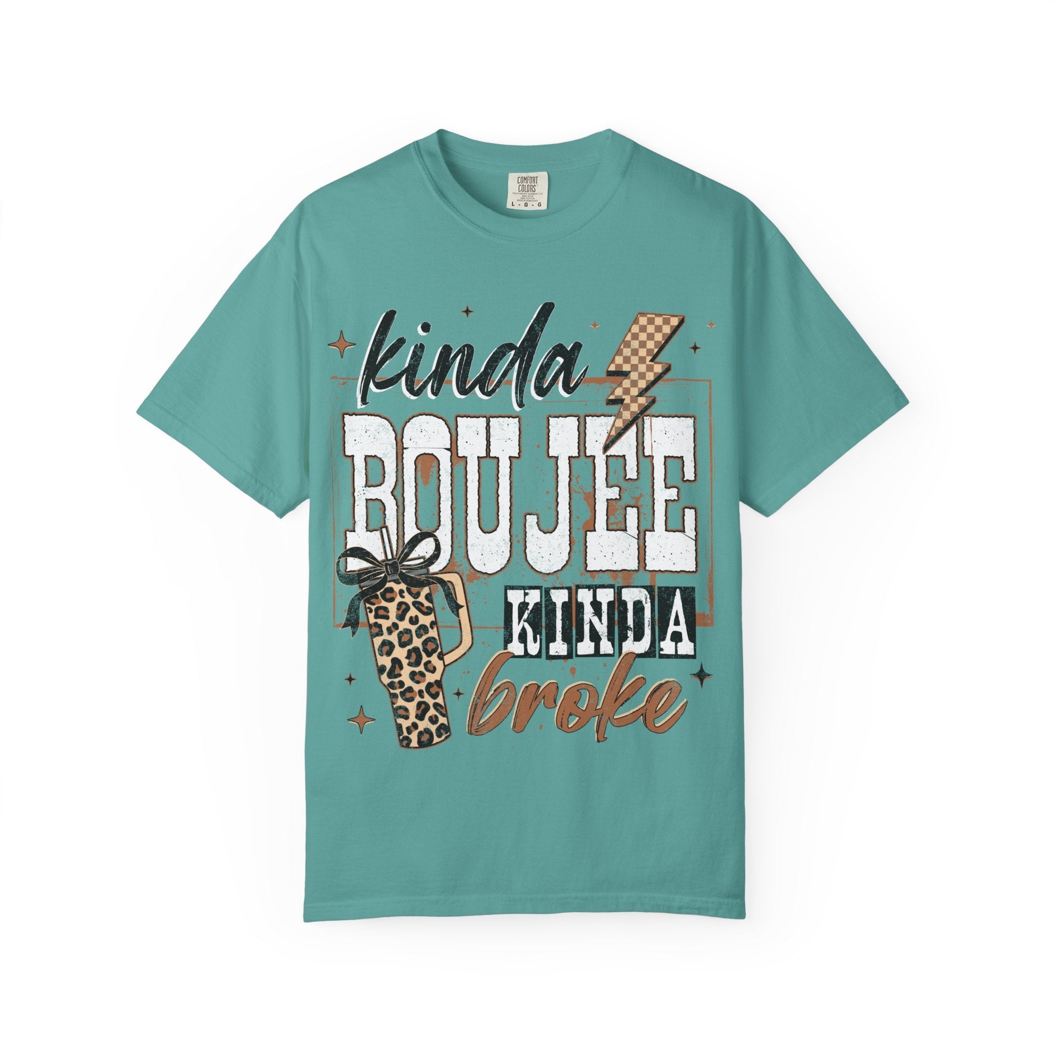 Kinda Boujee Kinda Broke T-Shirt - Grace & Grit Boutique