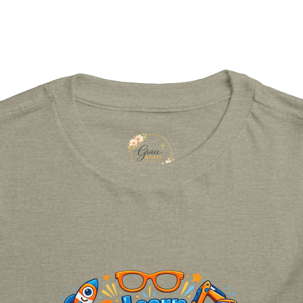 Learn Explore Play Toddler Tee — Educational Kids Shirt - Grace & Grit Boutique