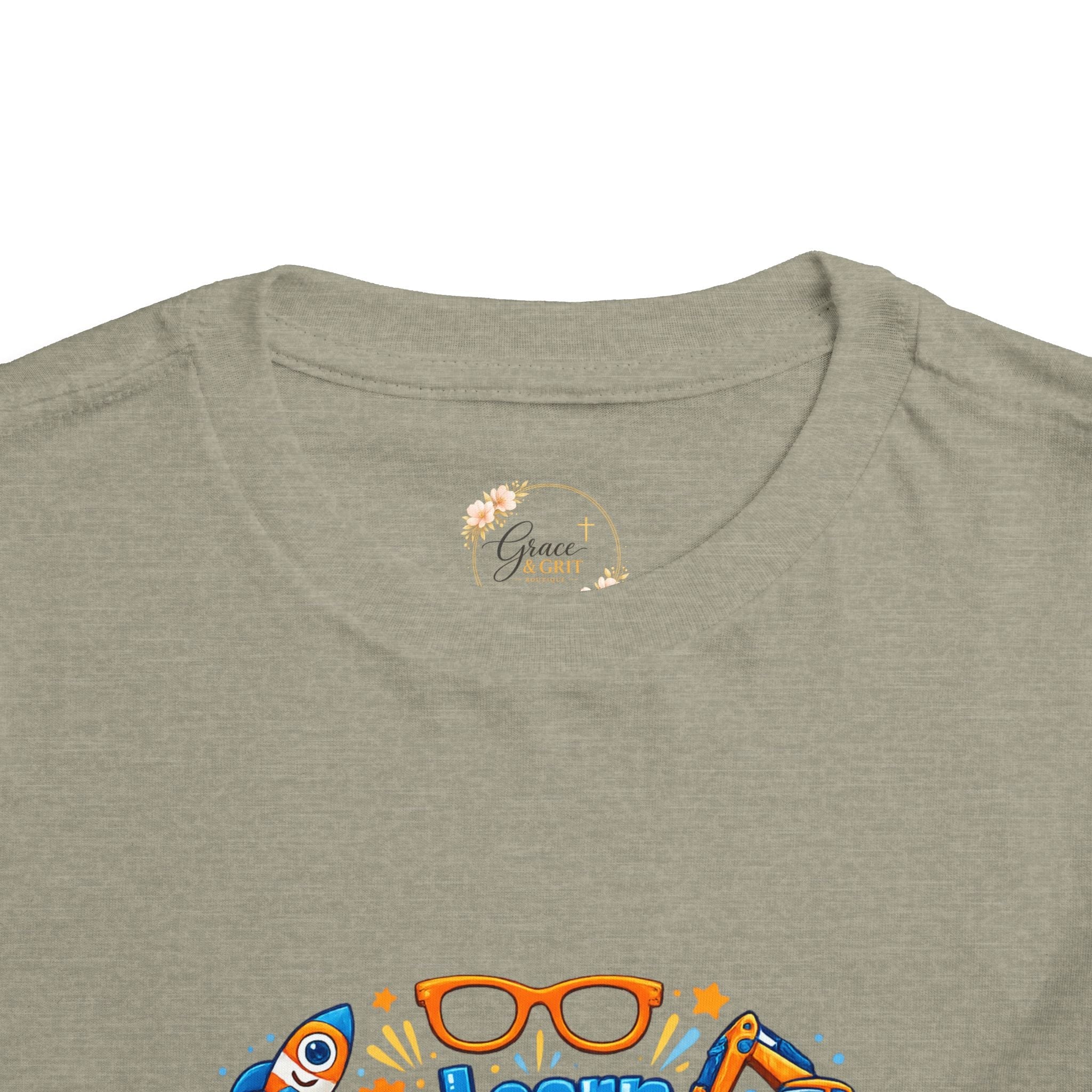 Learn Explore Play Toddler Tee — Educational Kids Shirt - Grace & Grit Boutique