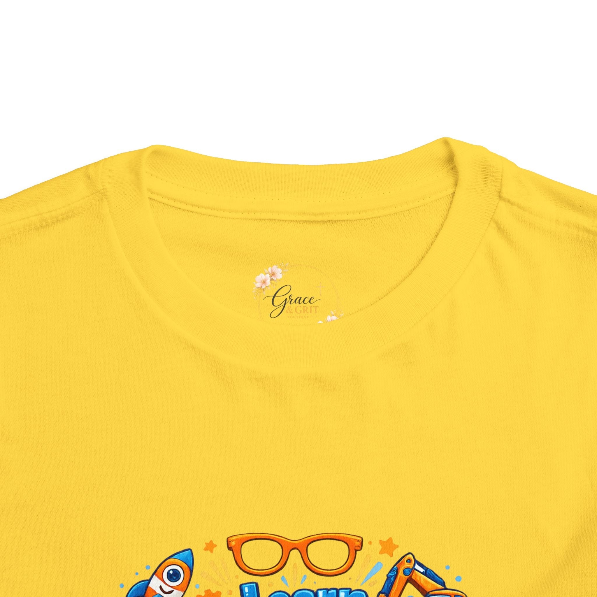 Learn Explore Play Toddler Tee — Educational Kids Shirt - Grace & Grit Boutique