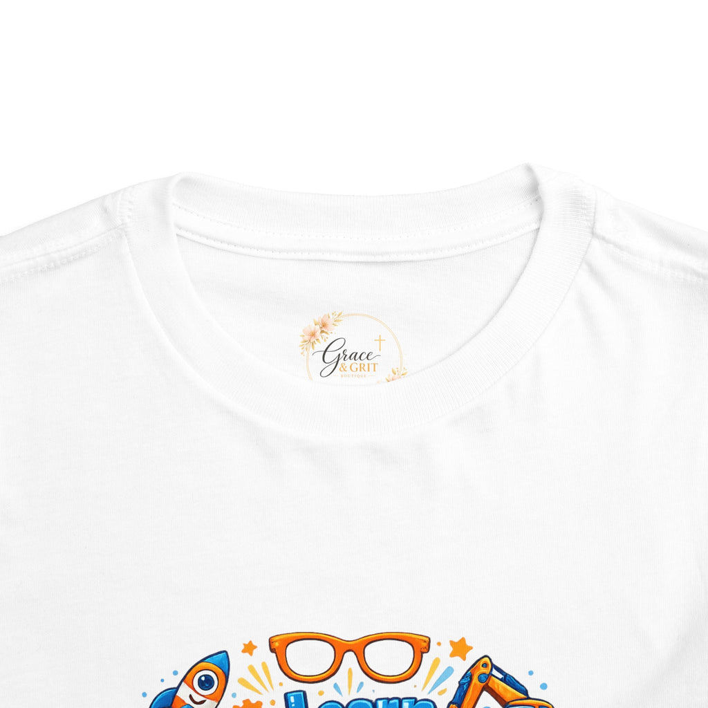 Learn Explore Play Toddler Tee — Educational Kids Shirt - Grace & Grit Boutique