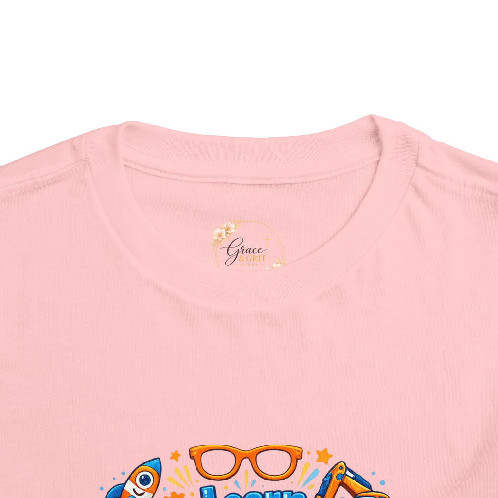 Learn Explore Play Toddler Tee — Educational Kids Shirt - Grace & Grit Boutique