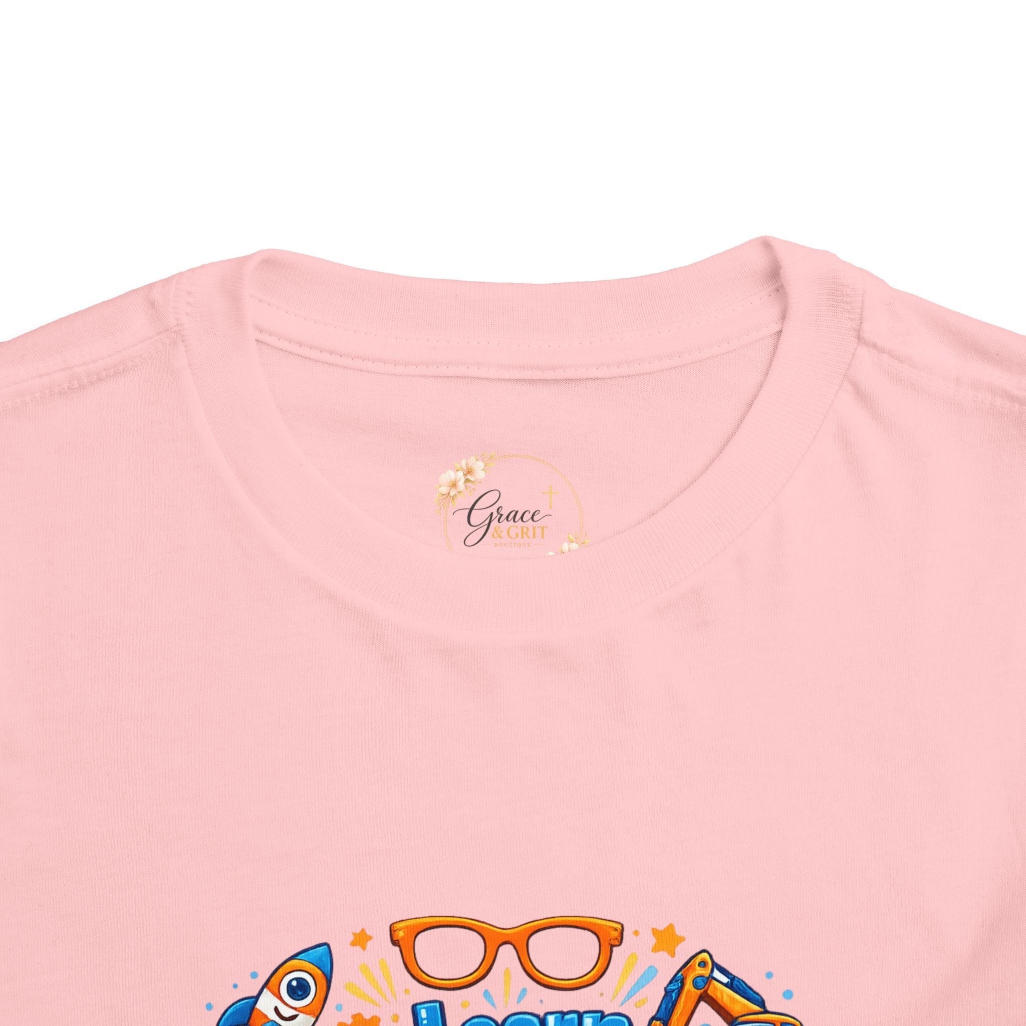 Learn Explore Play Toddler Tee — Educational Kids Shirt - Grace & Grit Boutique