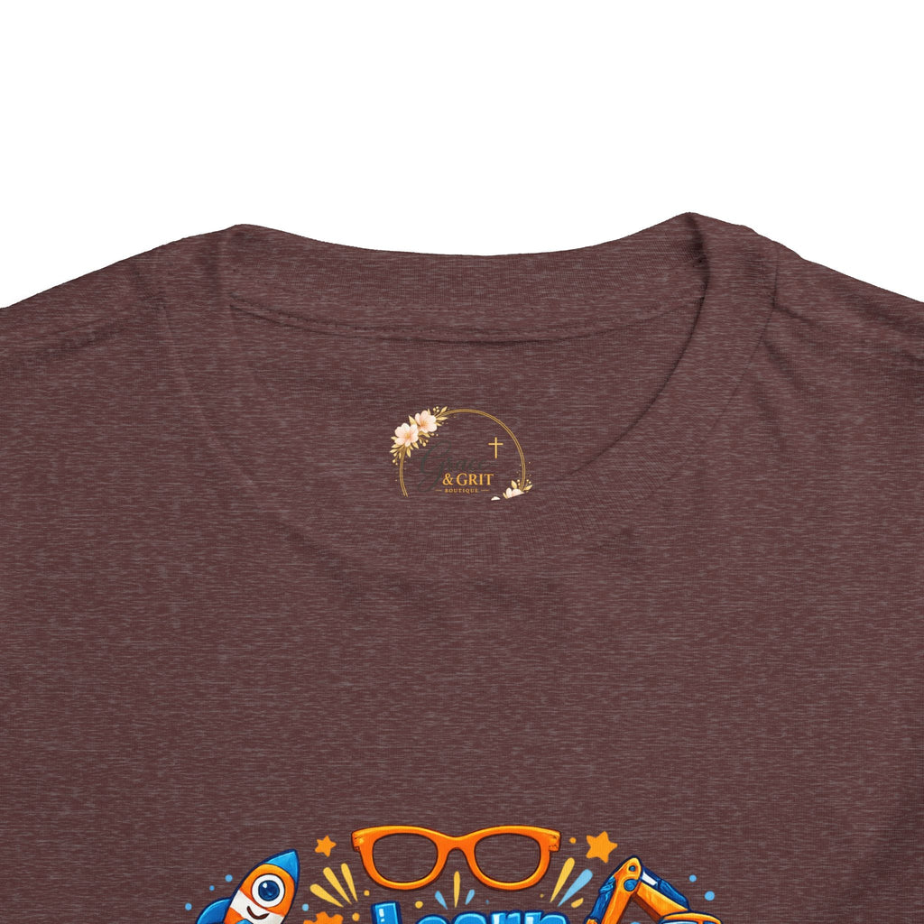 Learn Explore Play Toddler Tee — Educational Kids Shirt - Grace & Grit Boutique