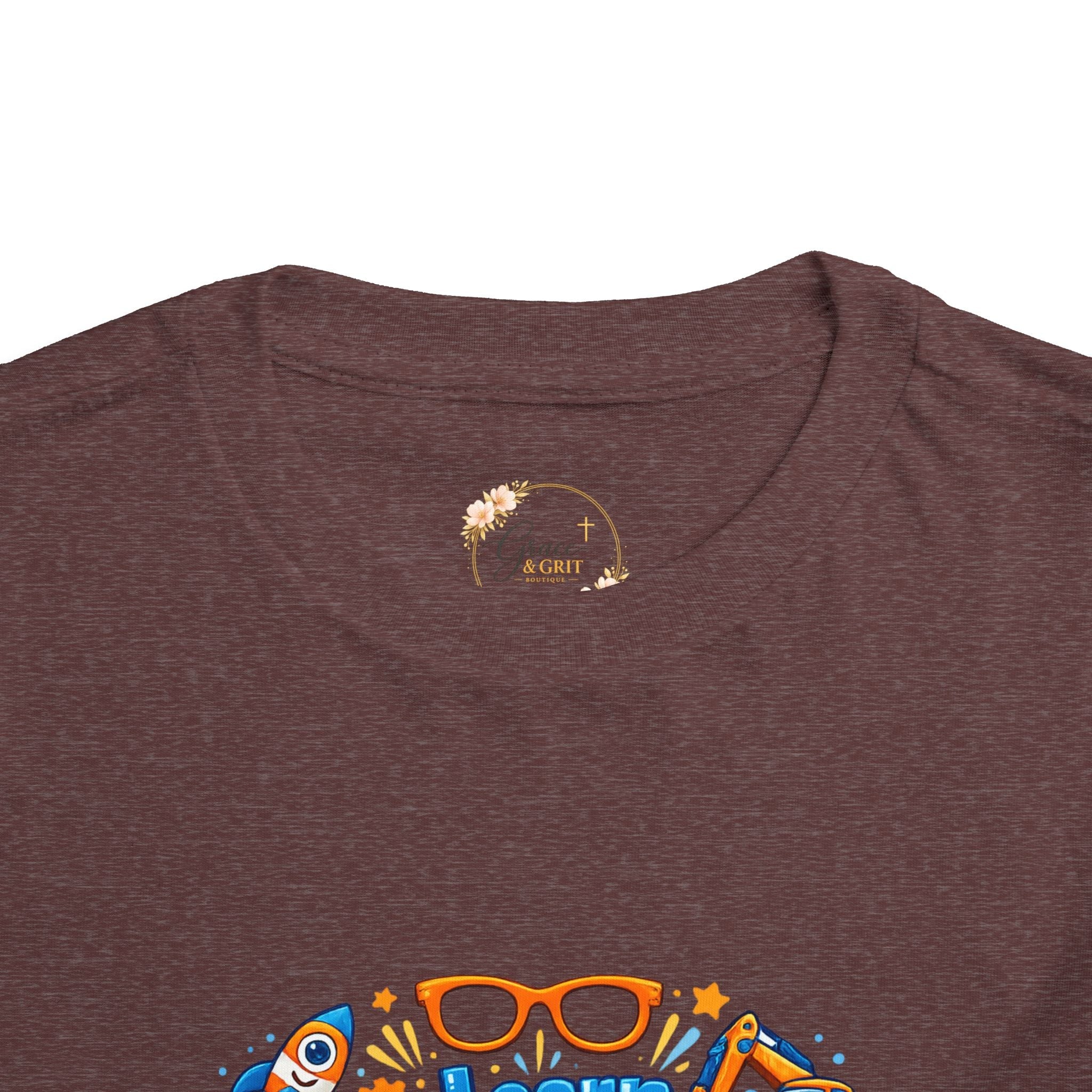 Learn Explore Play Toddler Tee — Educational Kids Shirt - Grace & Grit Boutique