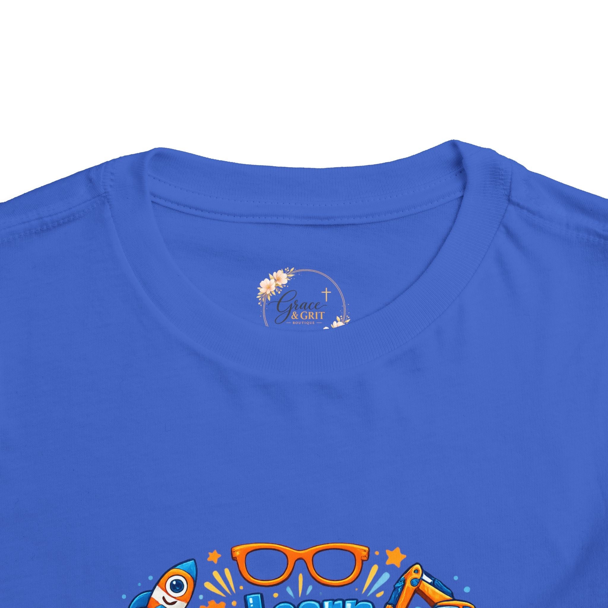 Learn Explore Play Toddler Tee — Educational Kids Shirt - Grace & Grit Boutique