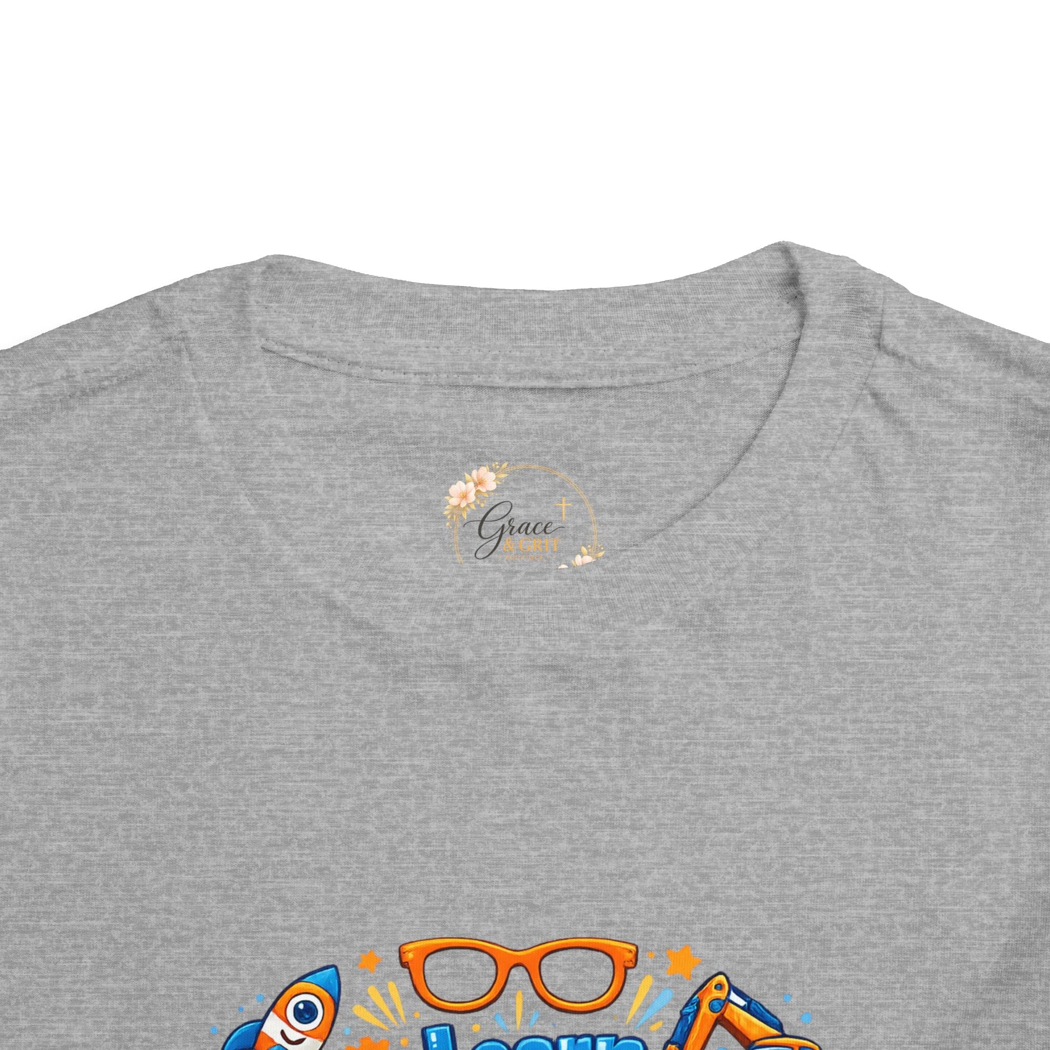 Learn Explore Play Toddler Tee — Educational Kids Shirt - Grace & Grit Boutique